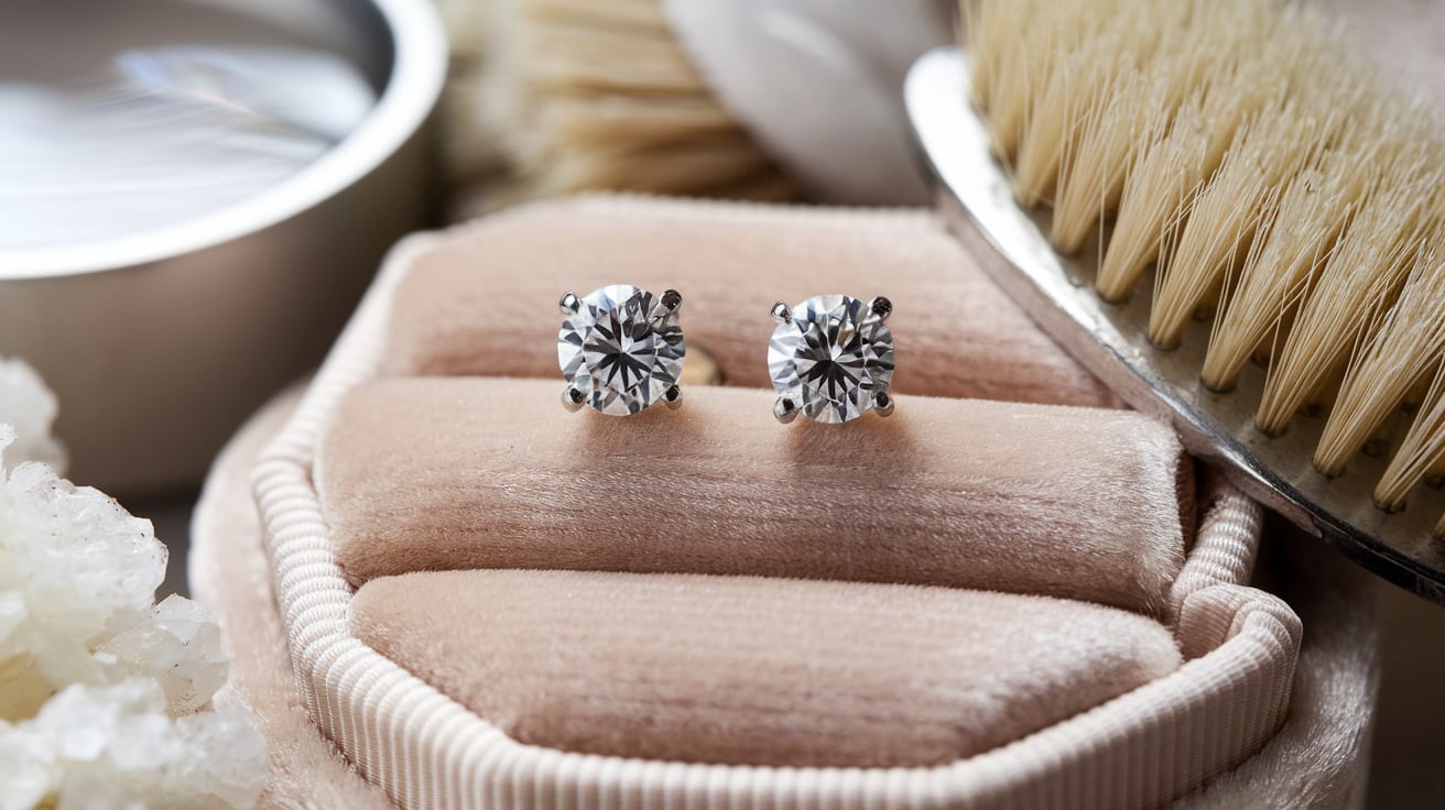 How to take care of diamond earrings