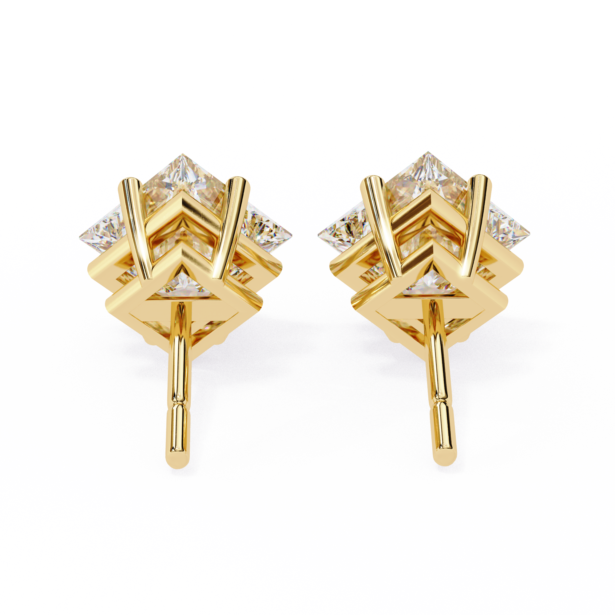 Princess Solitaire Earing