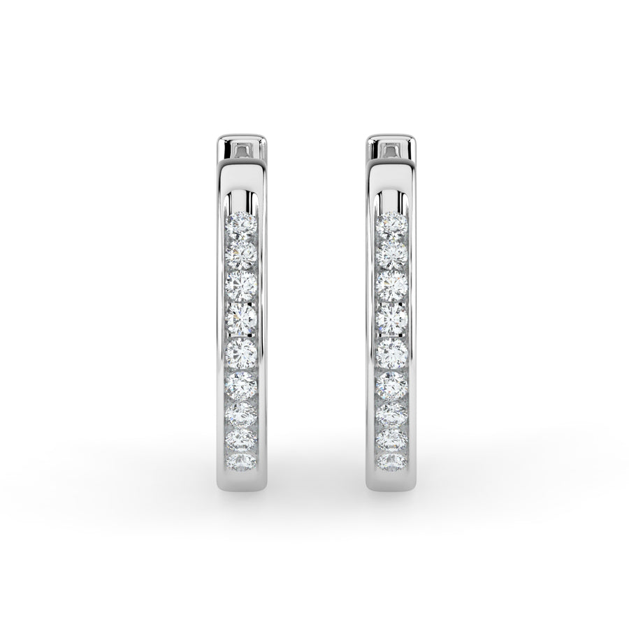Hoop Diamond Earring