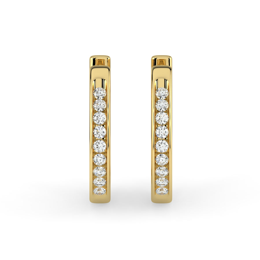 Hoop Diamond Earring