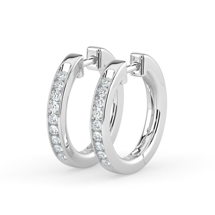 Hoop Diamond Earring
