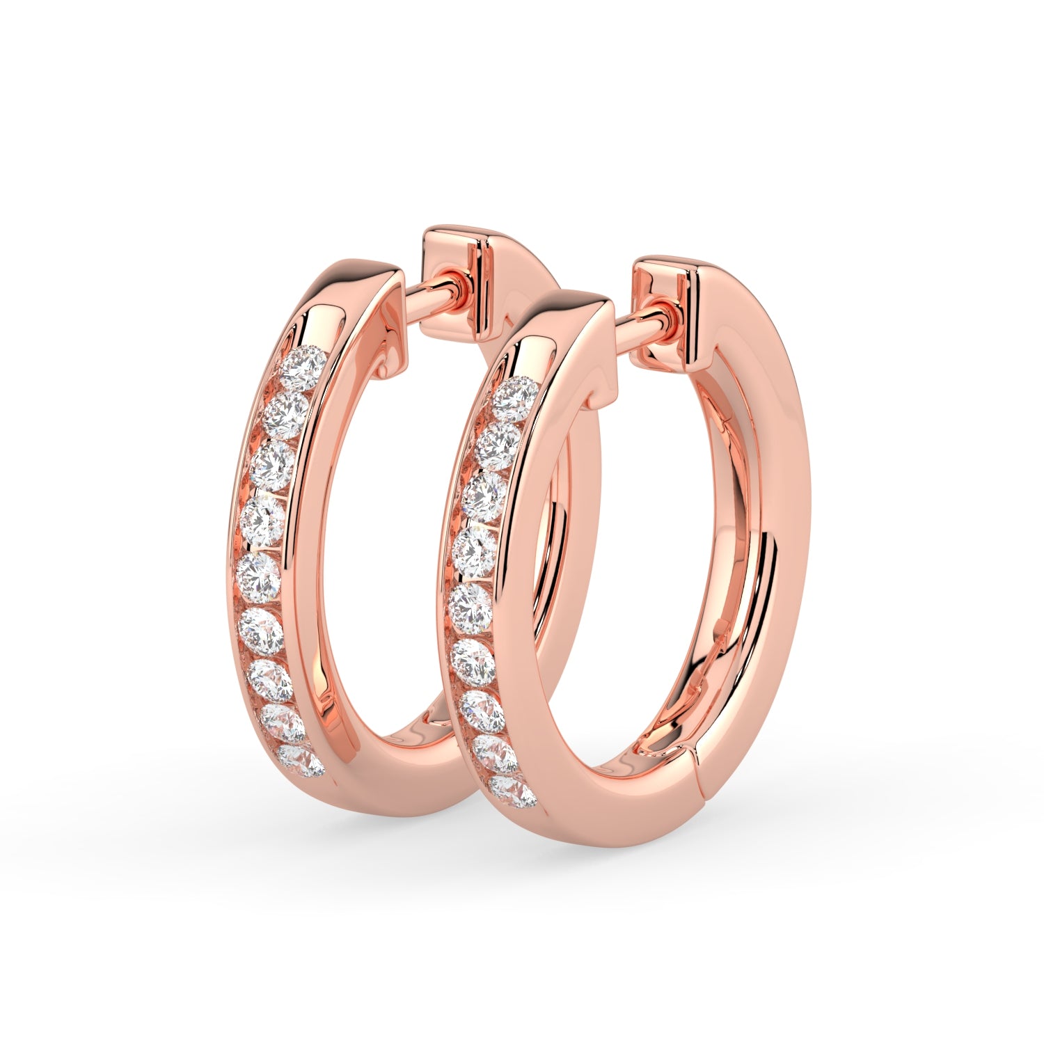 Hoop Diamond Earring