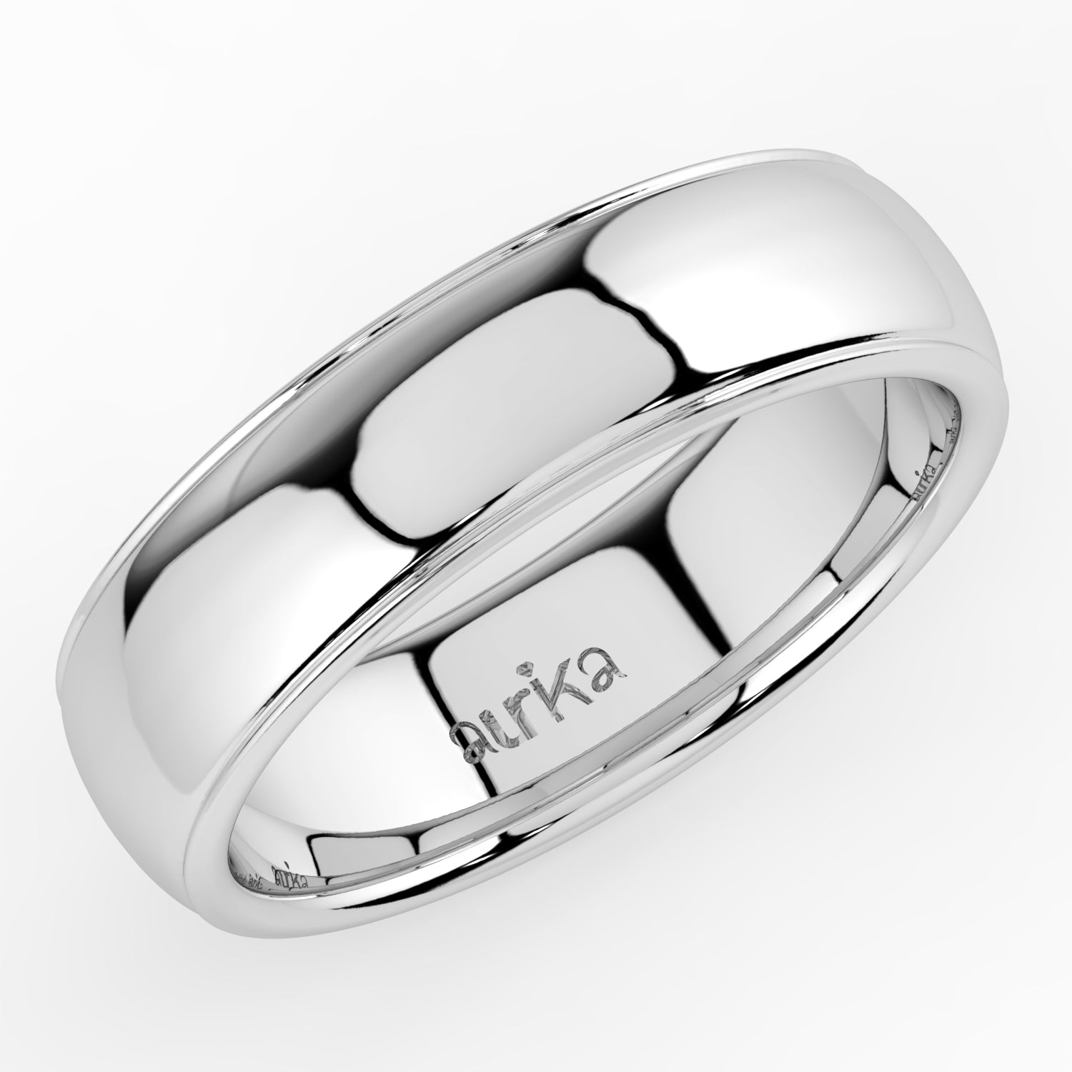 Curved Plain Wedding band
