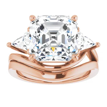 Asscher-Rose Gold|Asscher|14K Rose Gold|18K Rose Gold