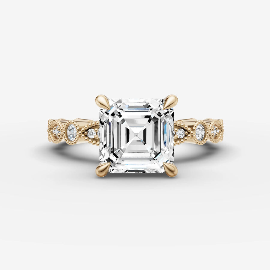 Vintage Pave - Asscher
