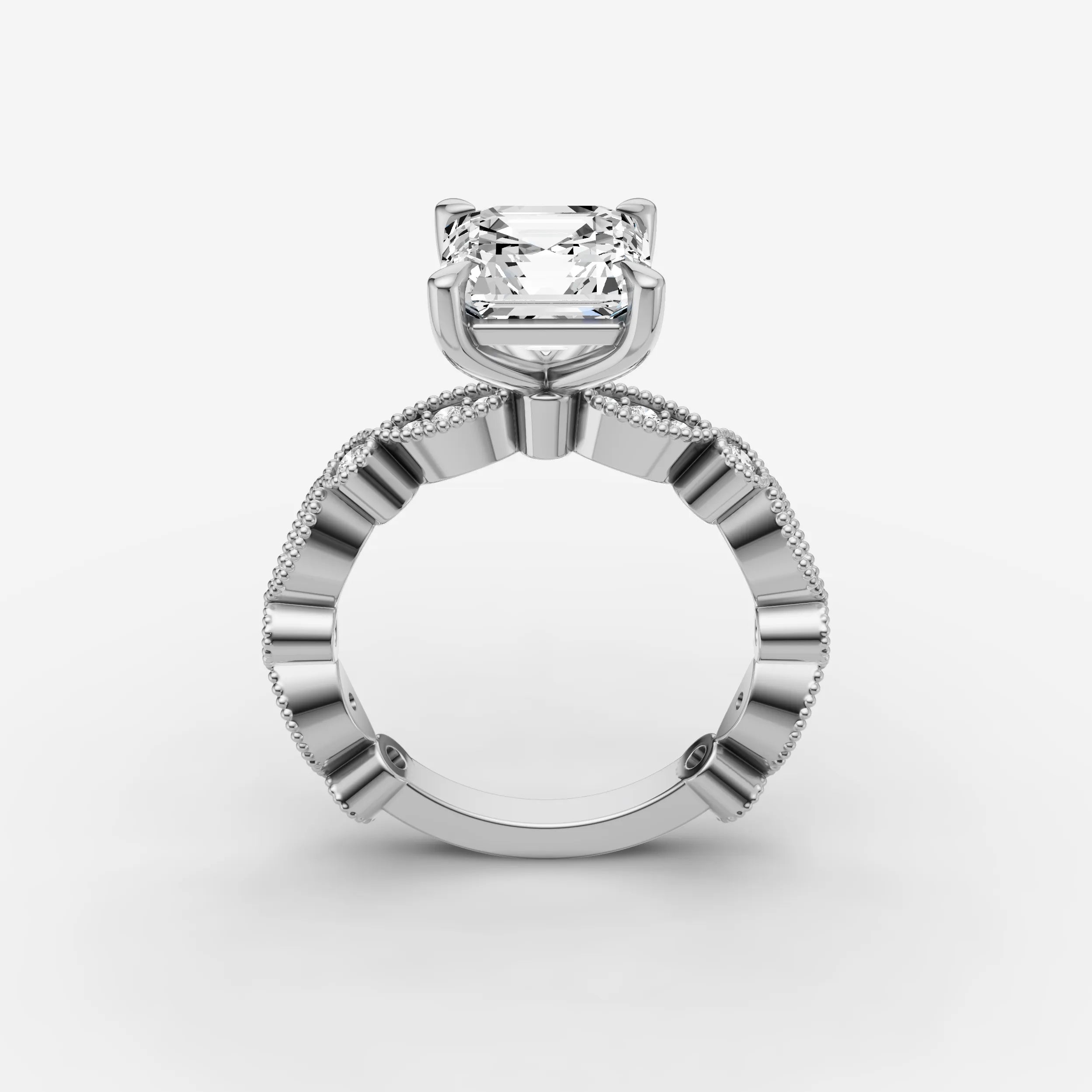 Vintage Pave - Asscher