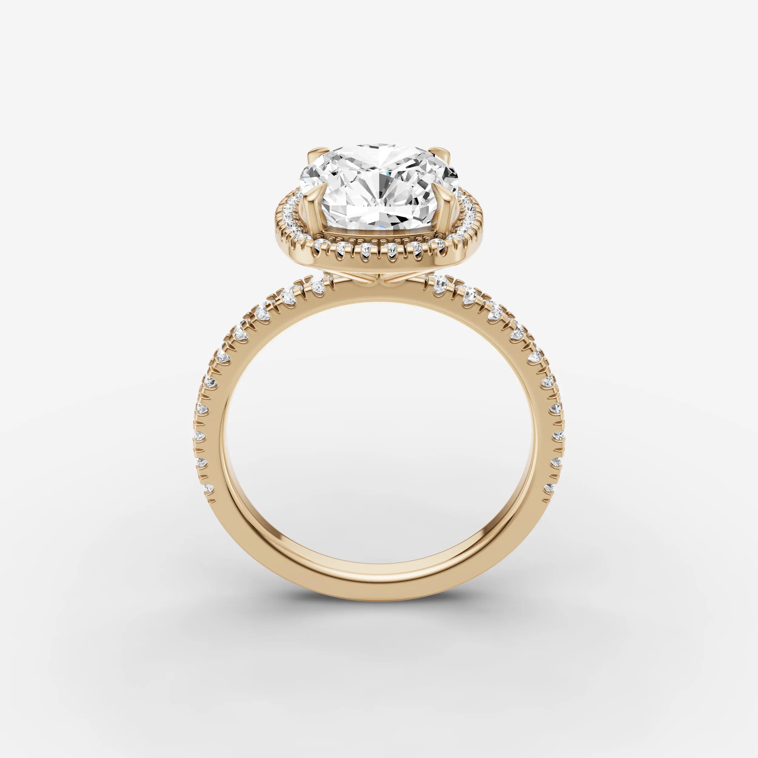 Halo & Pave - Cushion