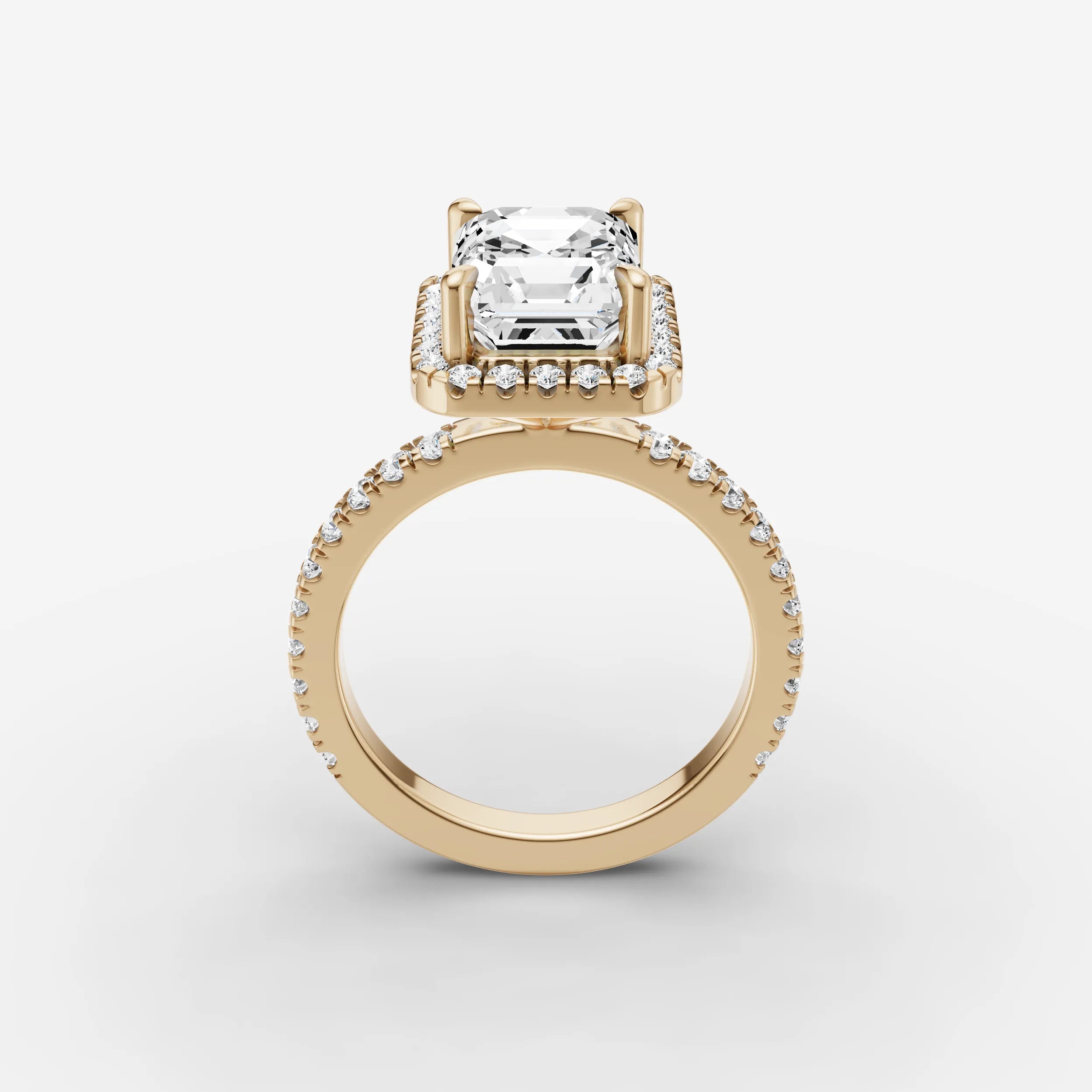 Halo & Pave - Emerald