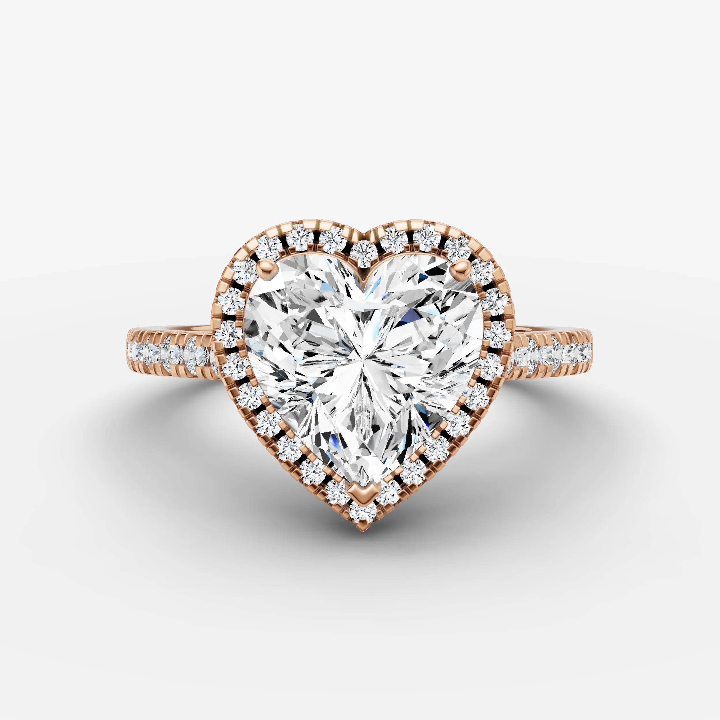 Halo & Pave - Heart