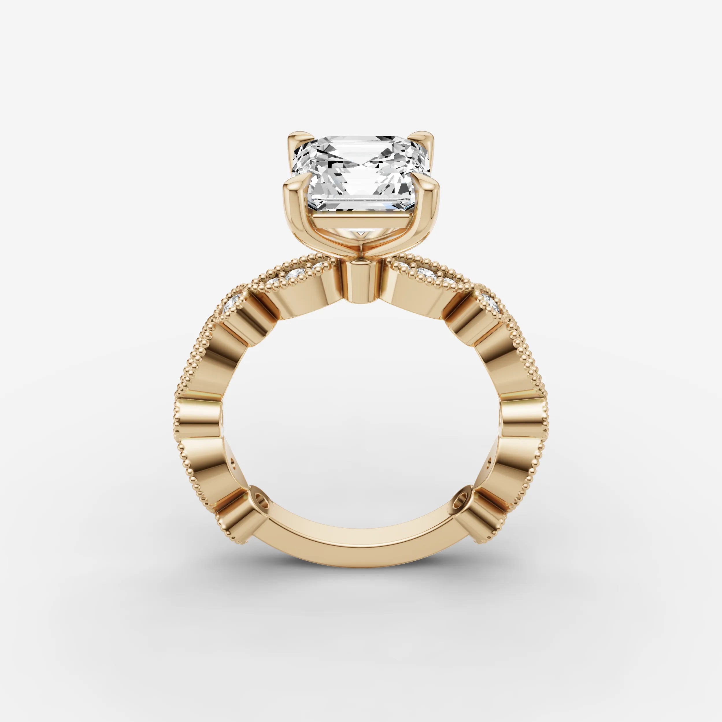 Vintage Pave - Asscher