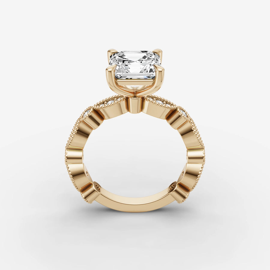 Vintage Pave - Asscher