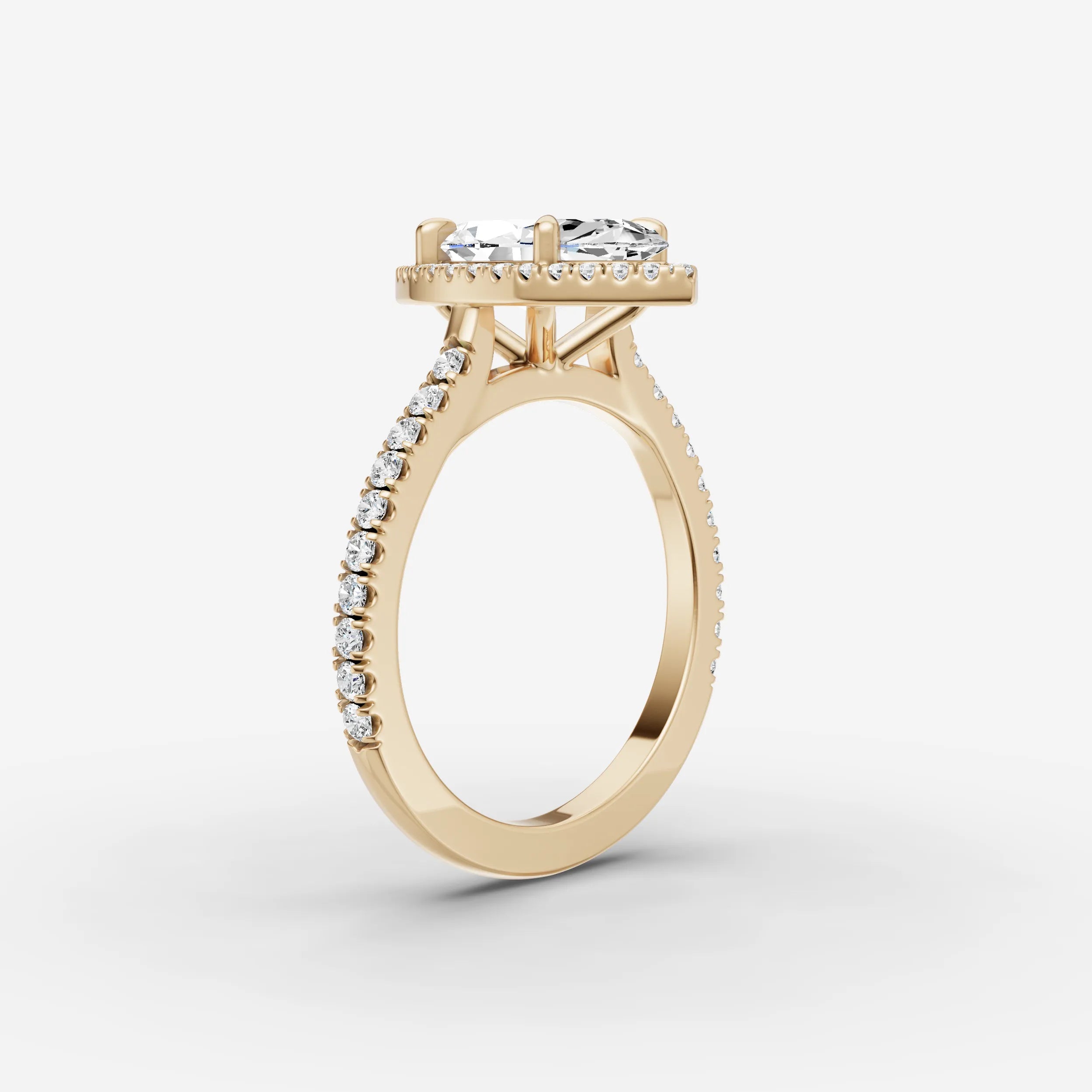 Halo & Pave - Marquise