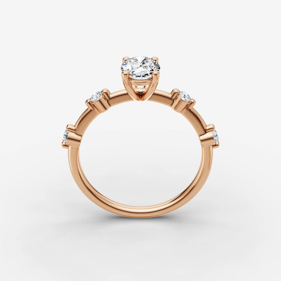 Dainty Pave - Oval