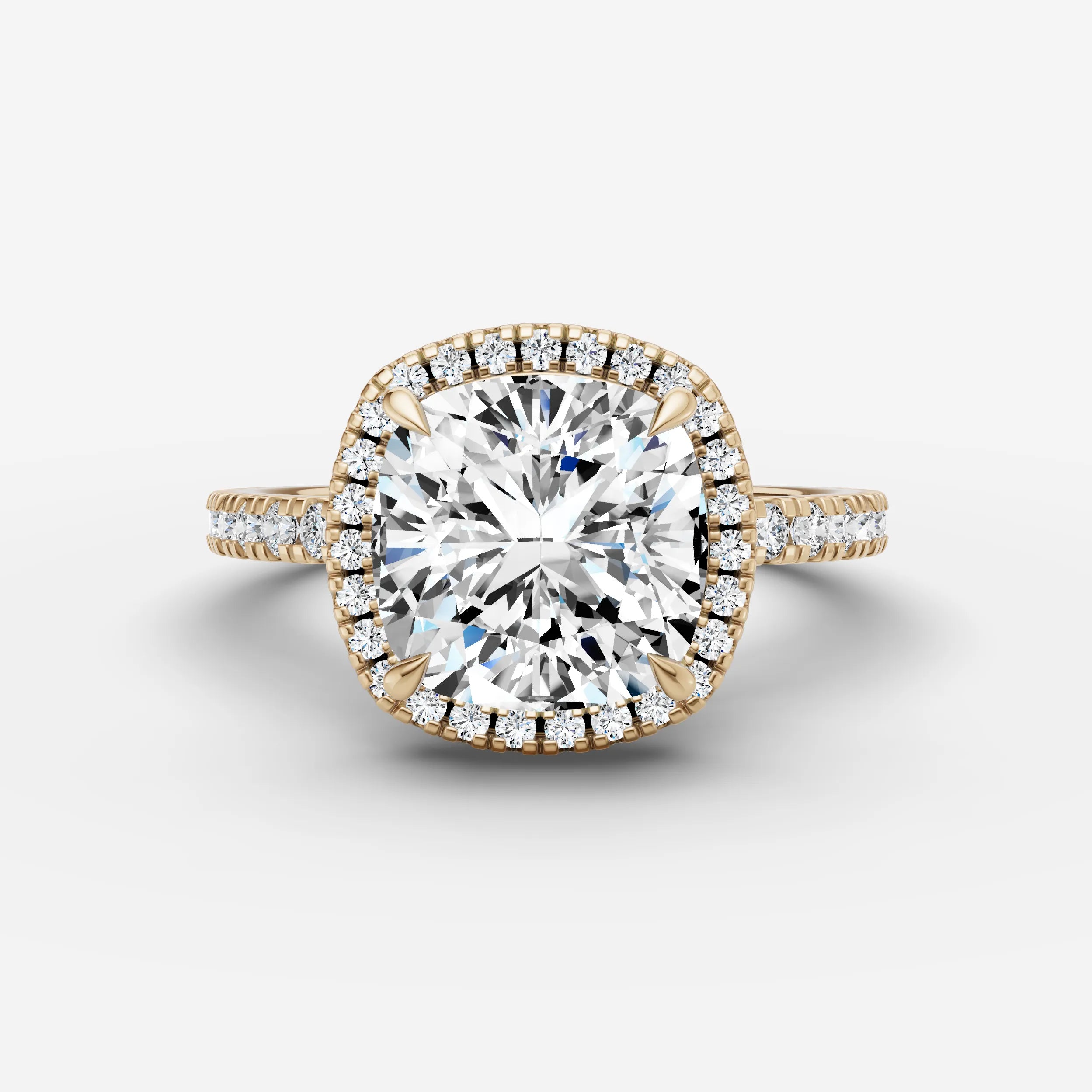 Halo & Pave - Cushion