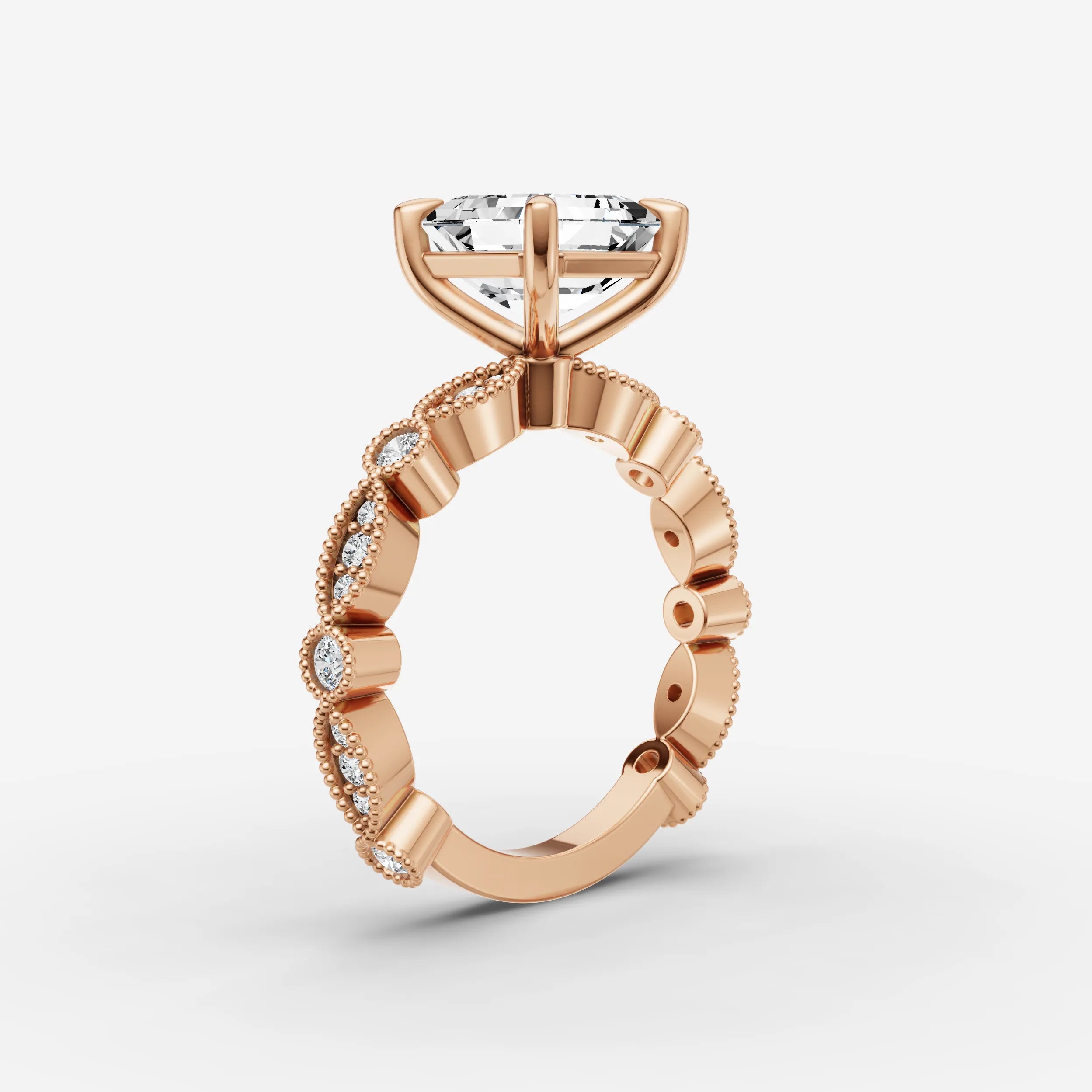 Vintage Pave - Asscher