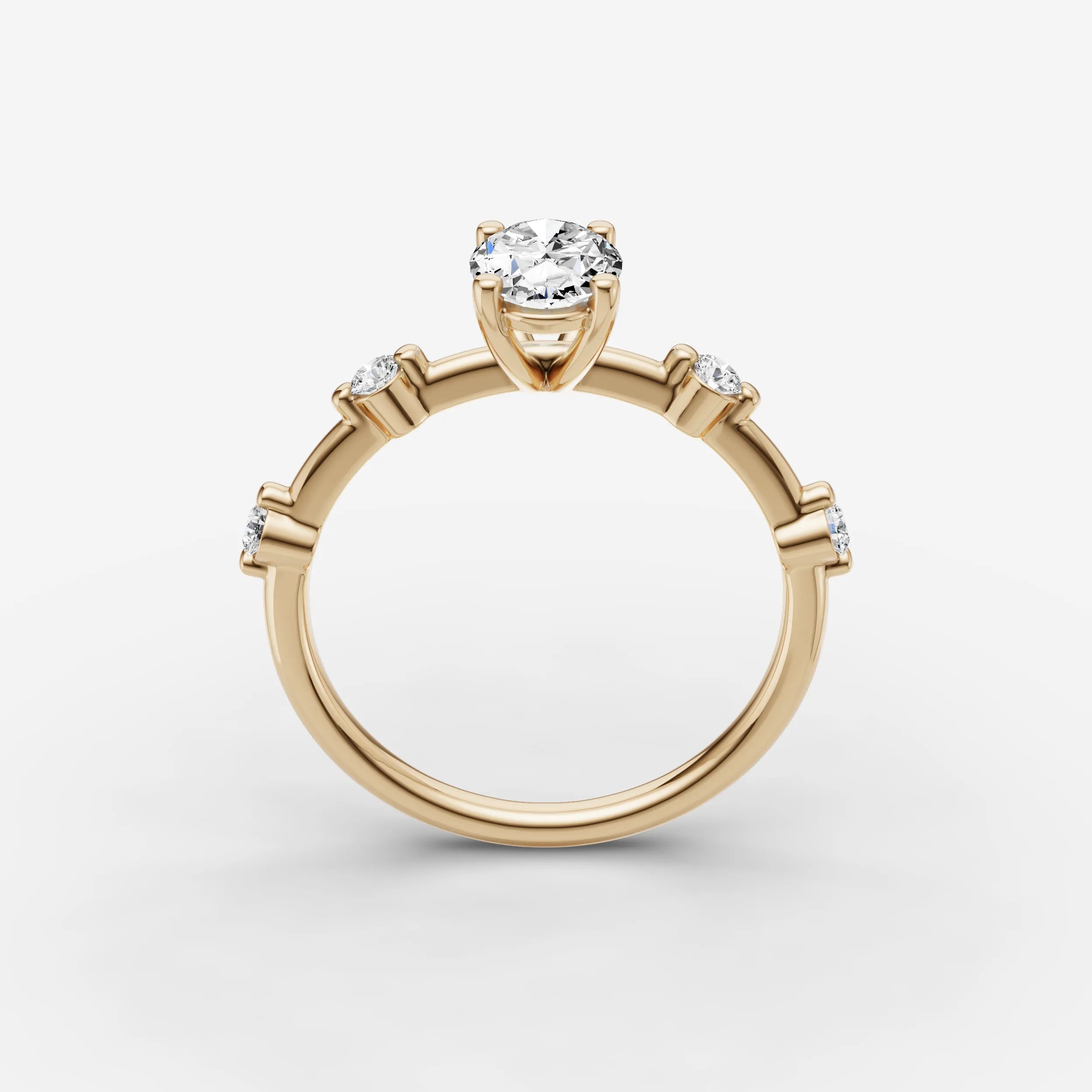 Dainty Pave - Oval
