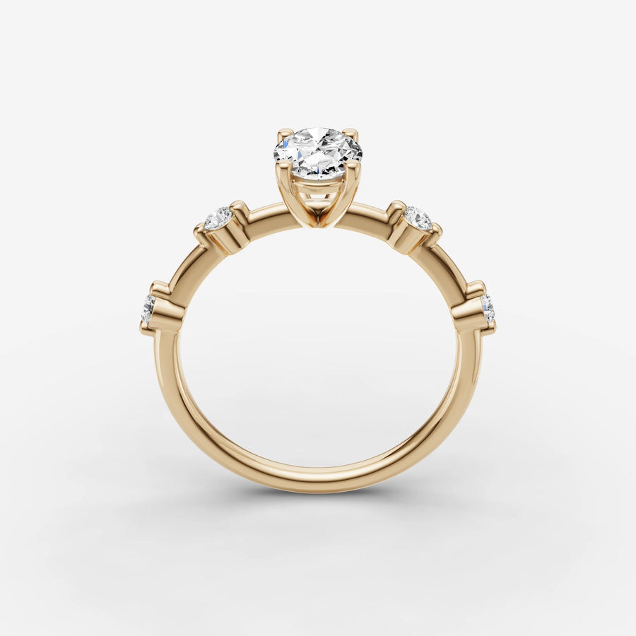 Dainty Pave - Oval