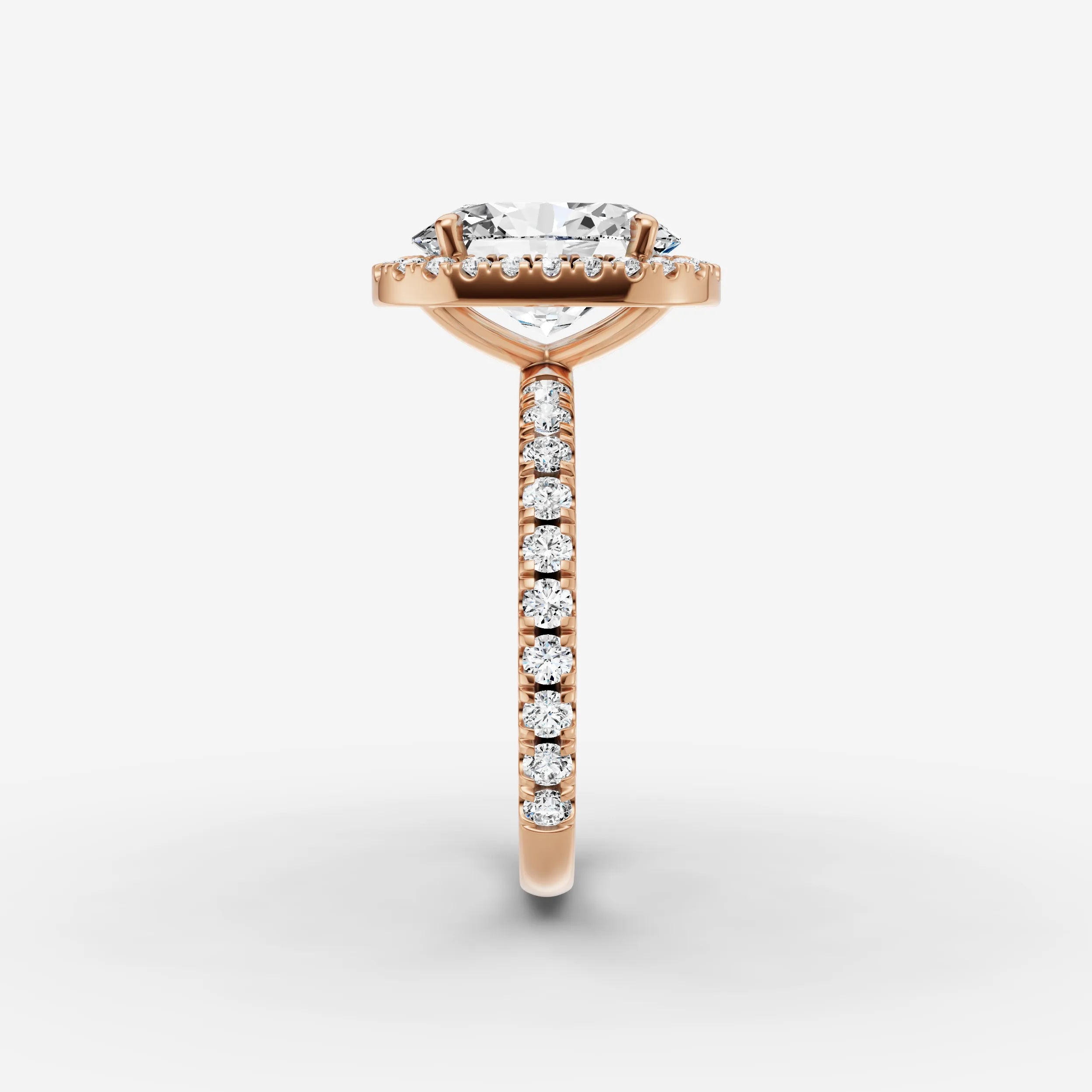Halo & Pave - Oval