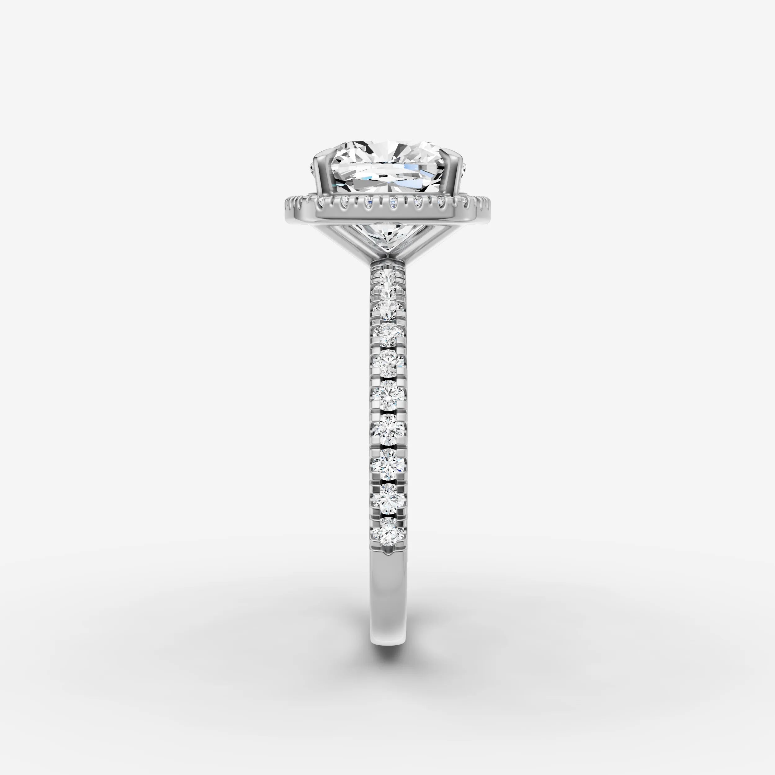 Halo & Pave - Cushion