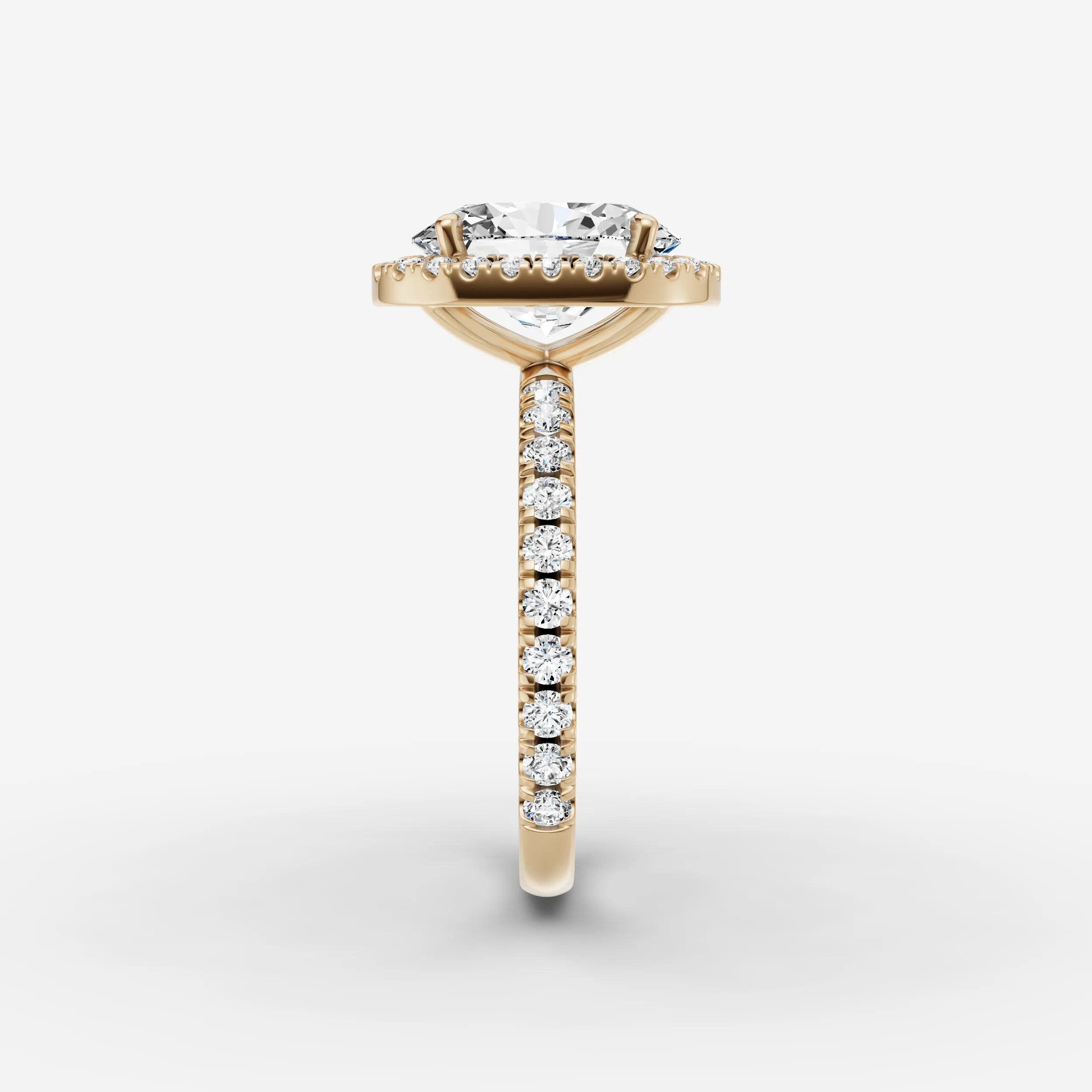 Halo & Pave - Oval