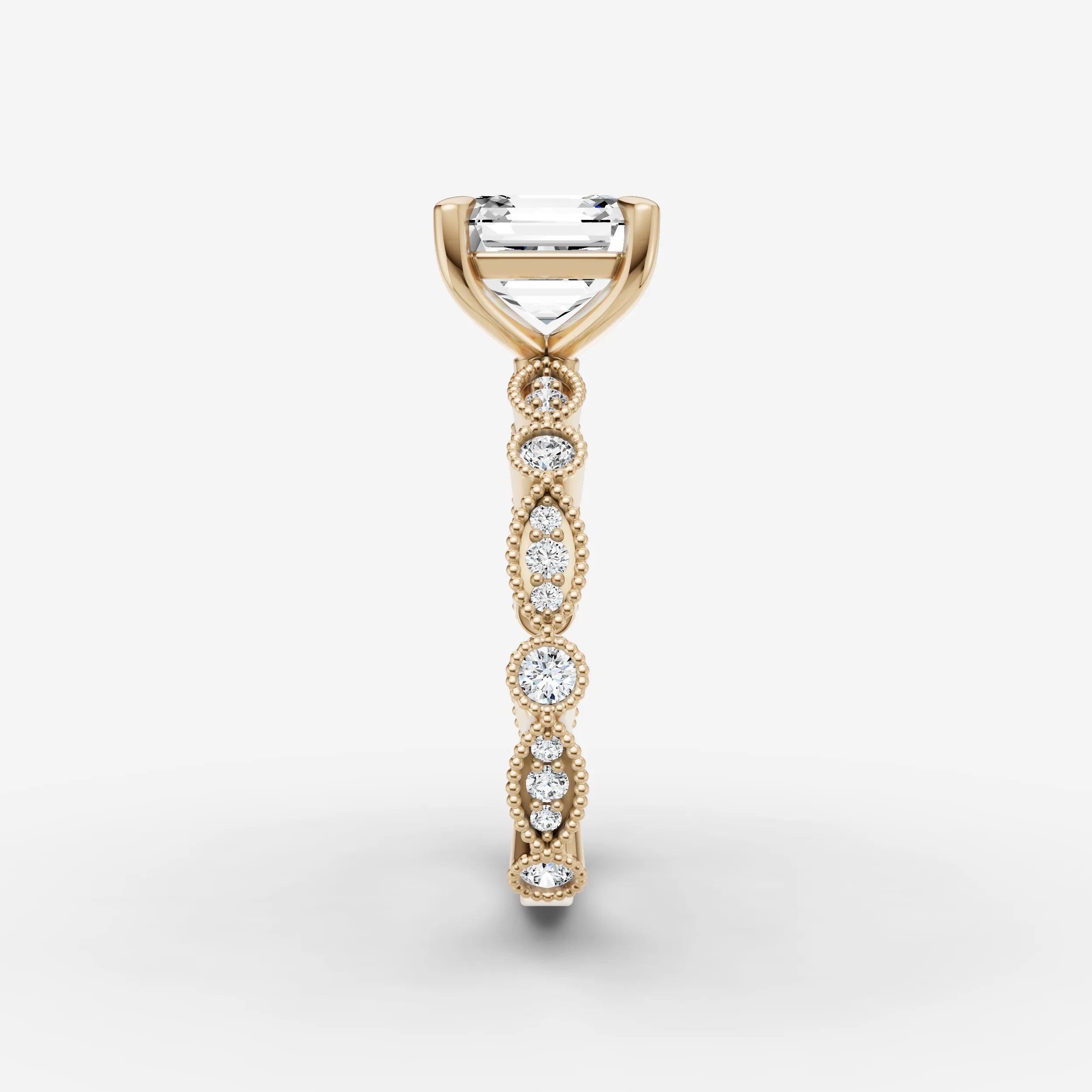 Vintage Pave - Asscher
