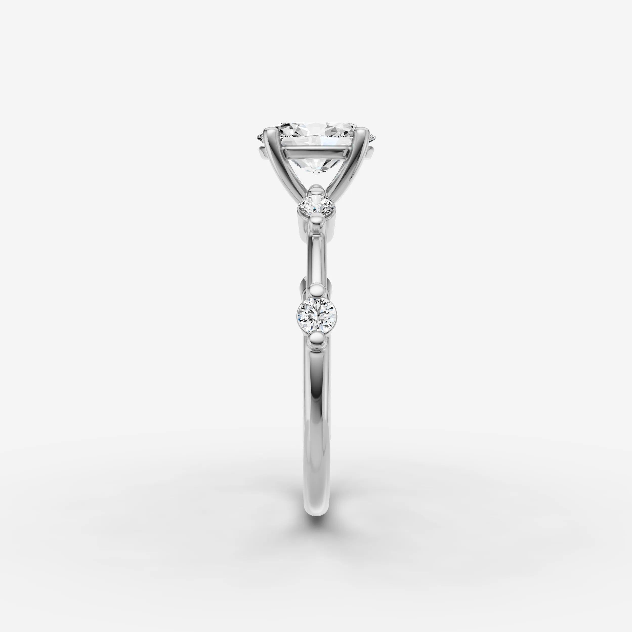 Dainty Pave - Oval