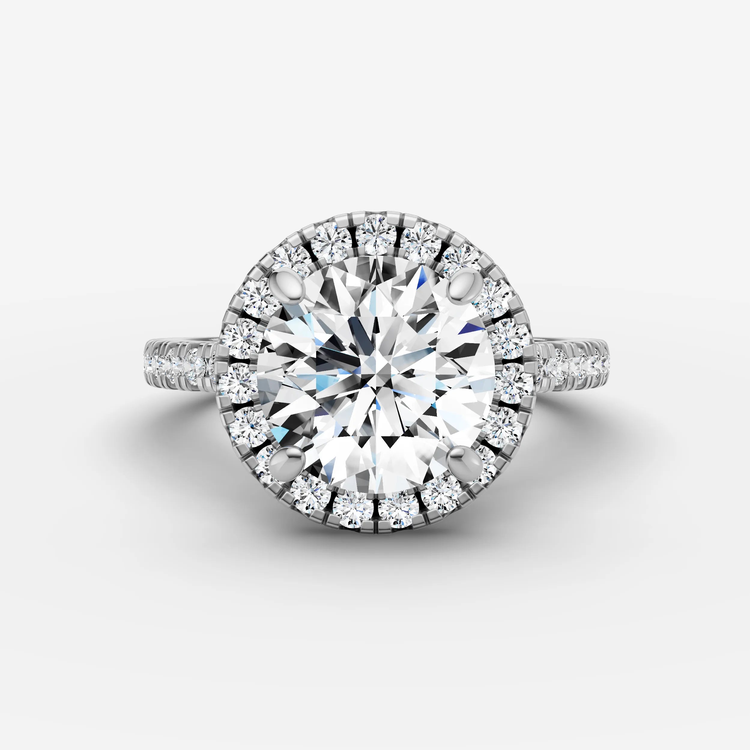 Halo & Pave - Round