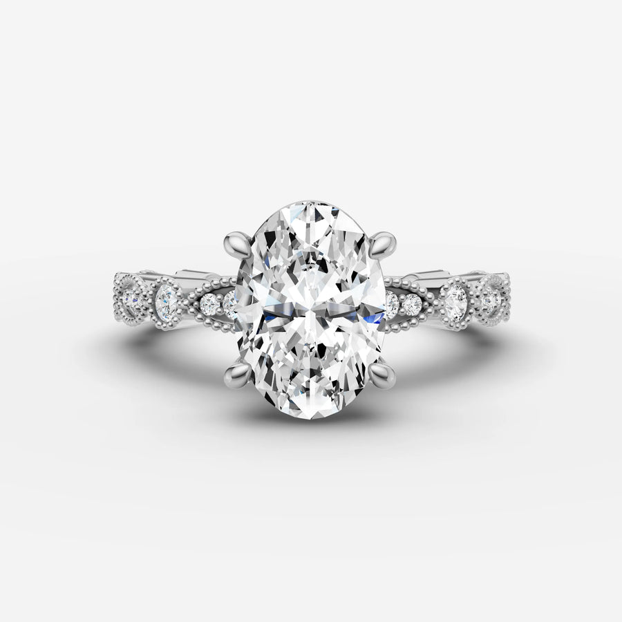 Vintage Pave - Oval