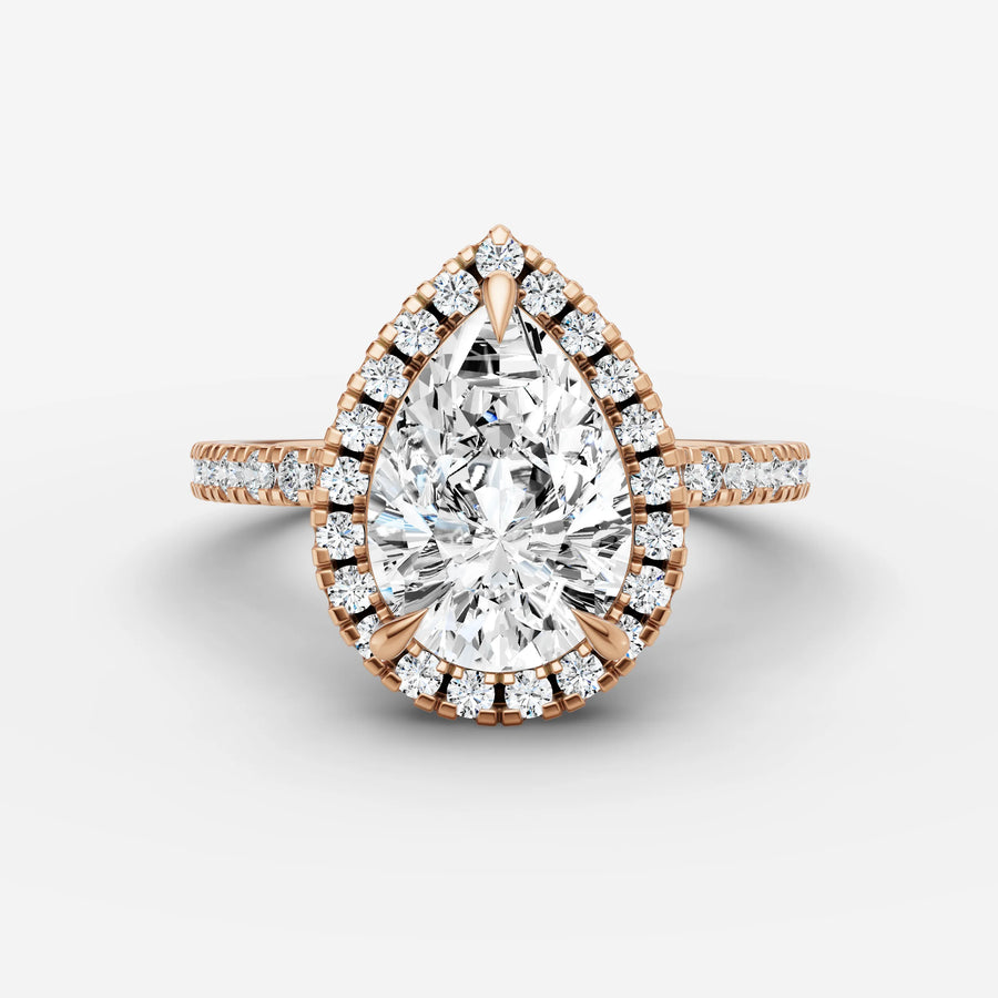 Halo & Pave - Pear