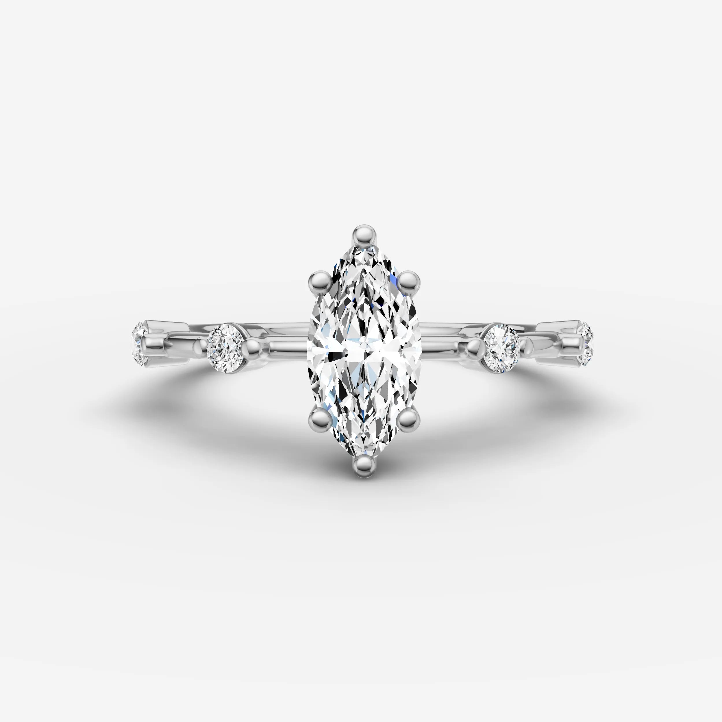 Dainty Pave - Marquise