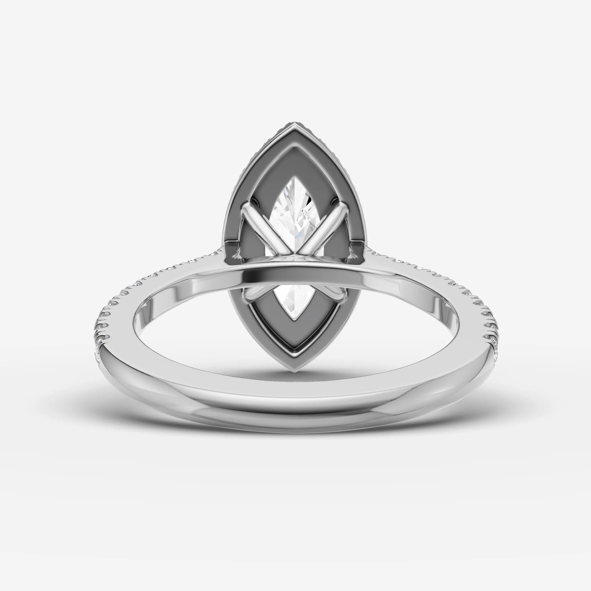 Halo & Pave - Marquise