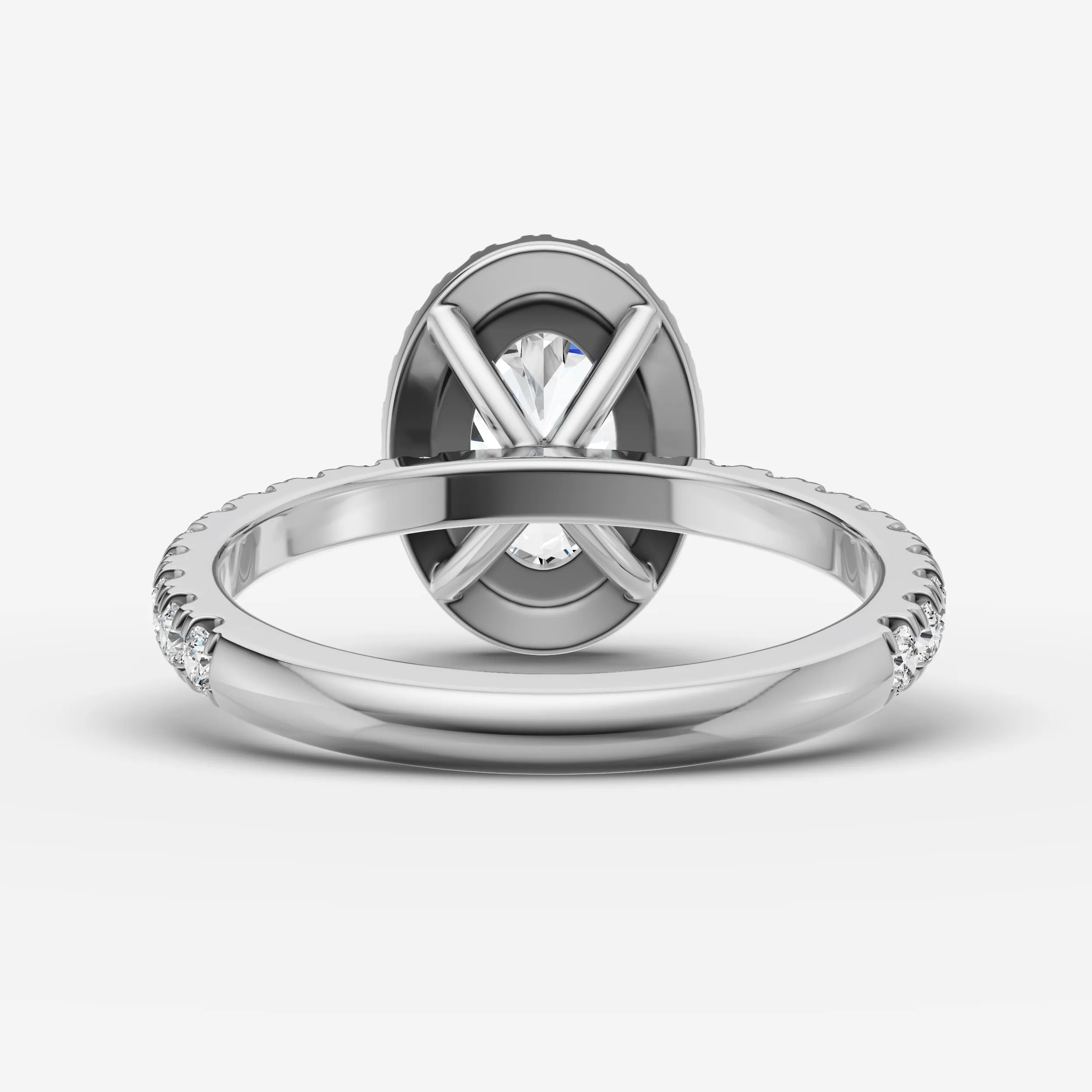 Halo & Pave - Oval