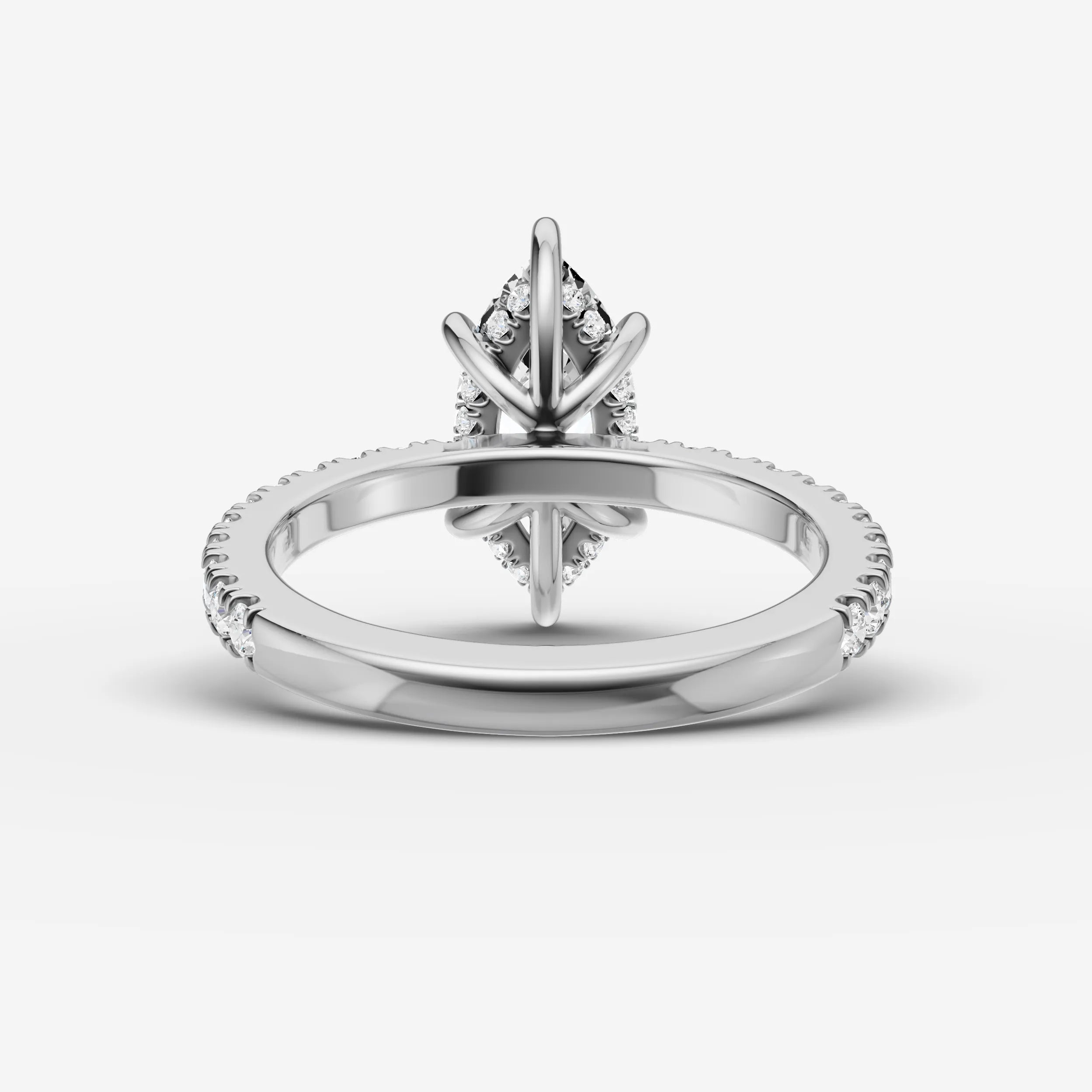Hidden Halo & Pave - Marquise