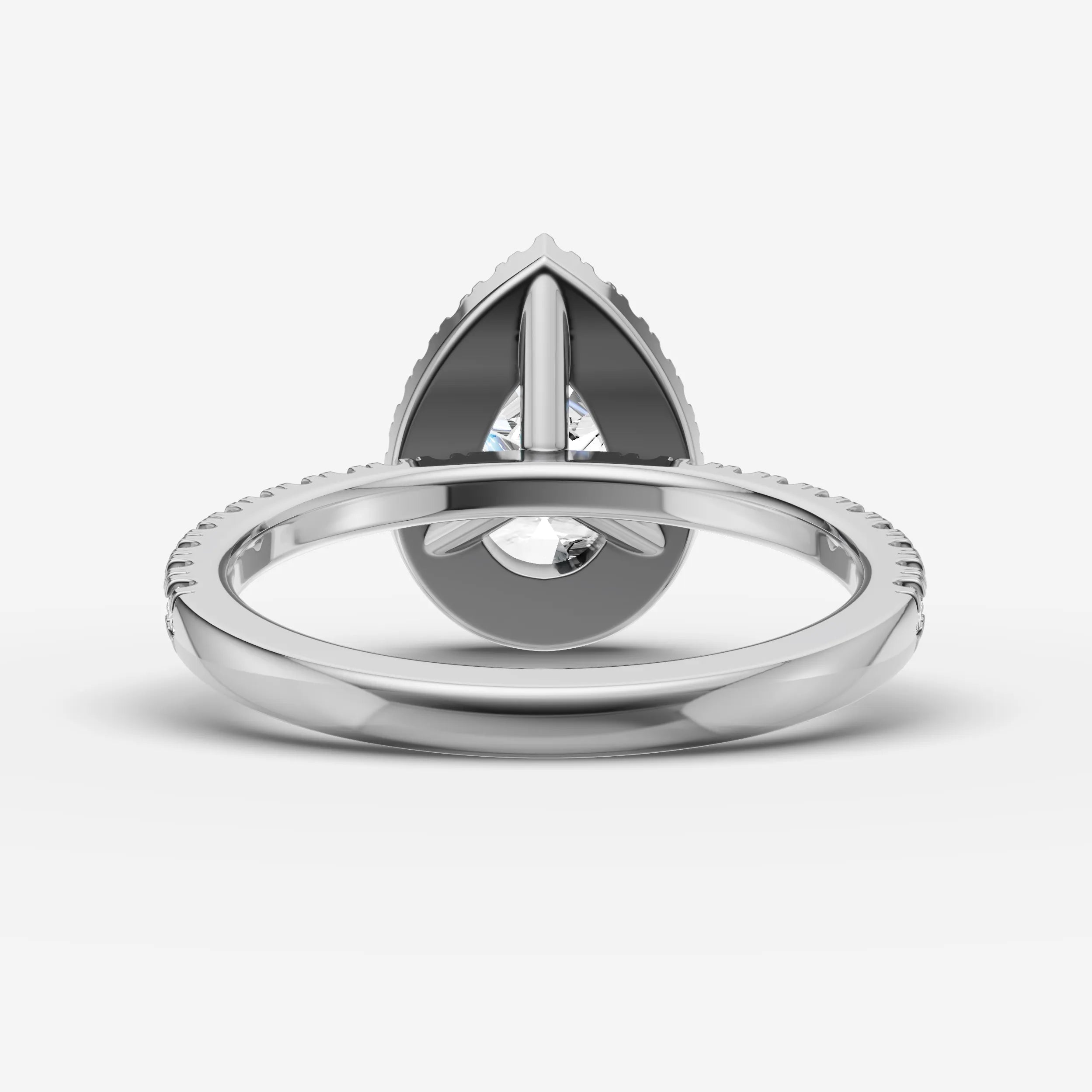 Halo & Pave - Pear