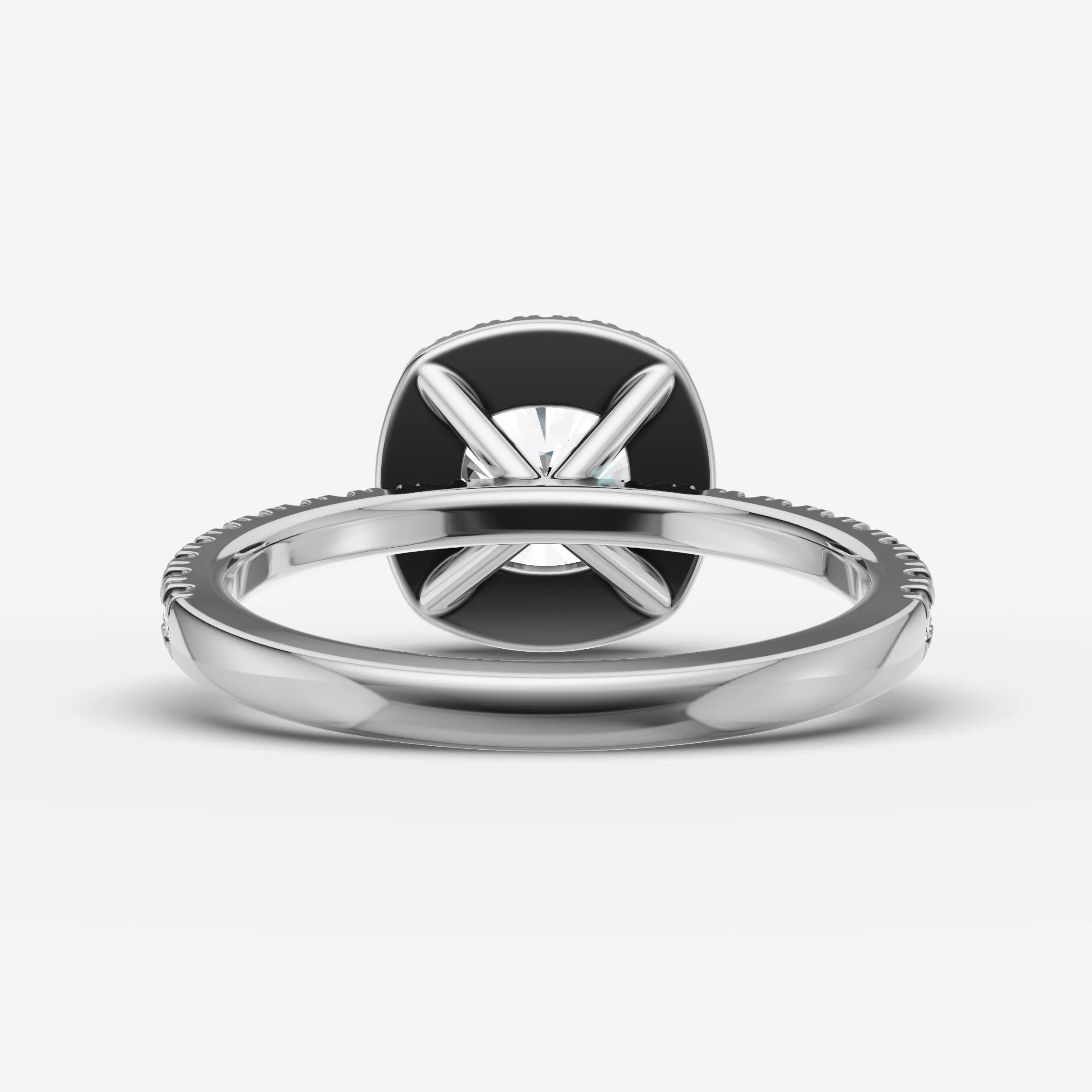 Halo & Pave - Cushion