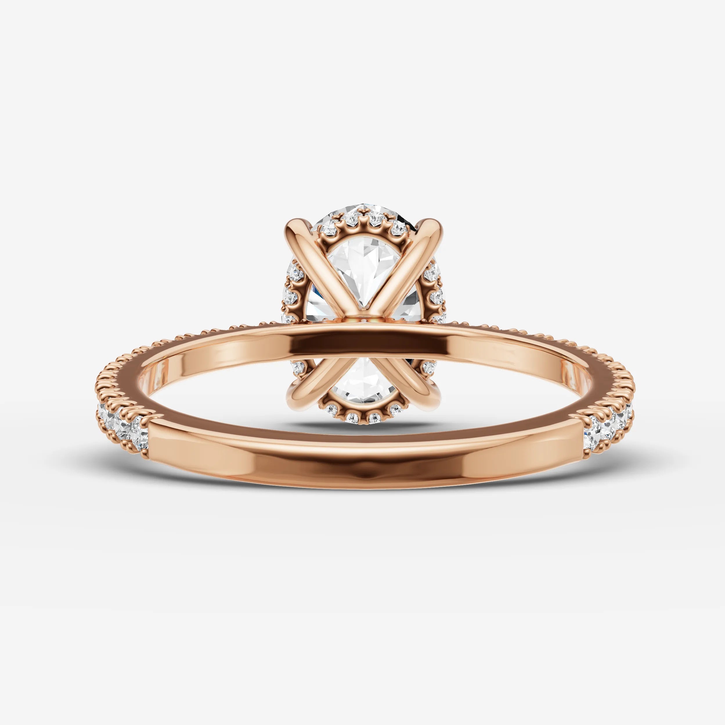 Hidden Halo & Pave - Oval