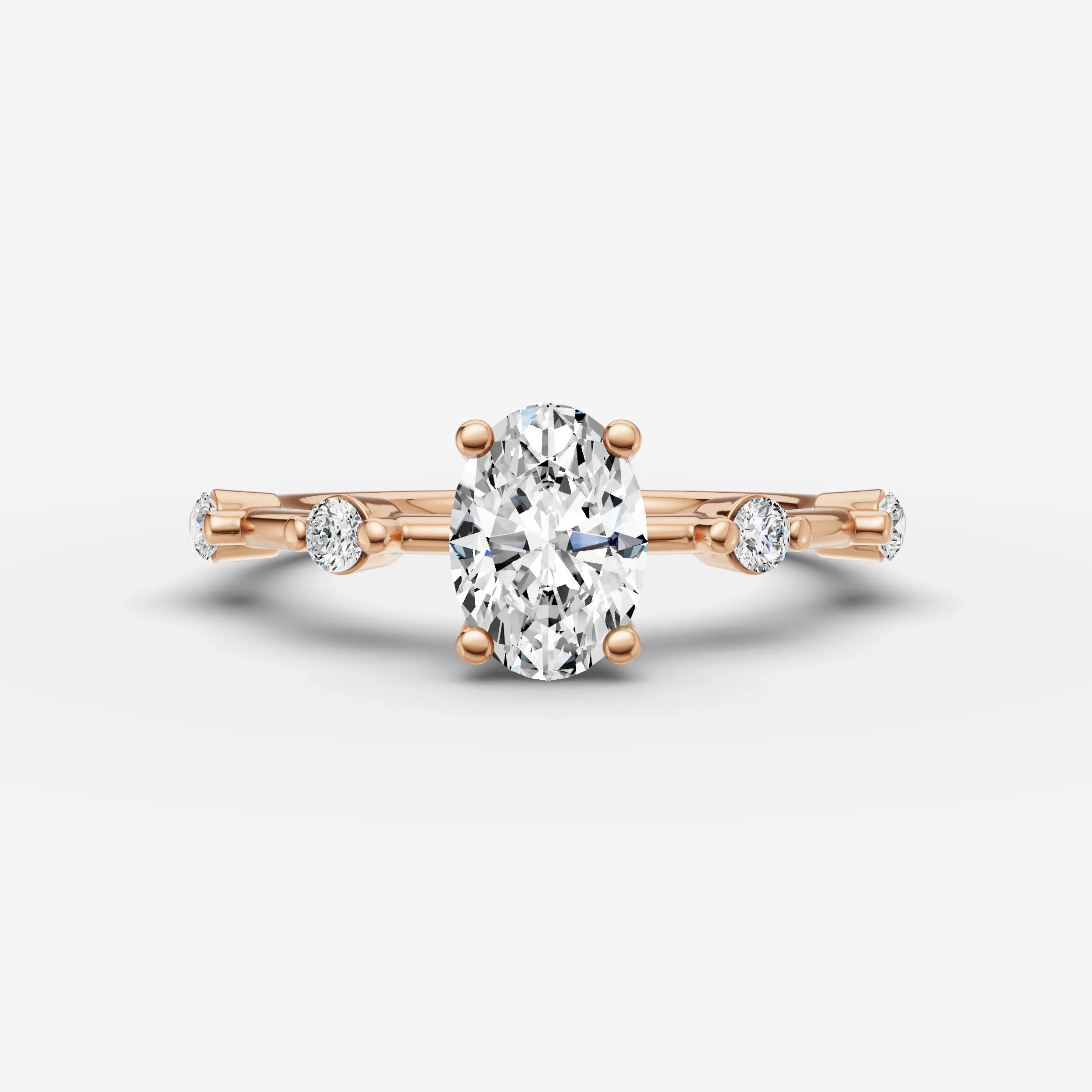 Dainty Pave - Oval