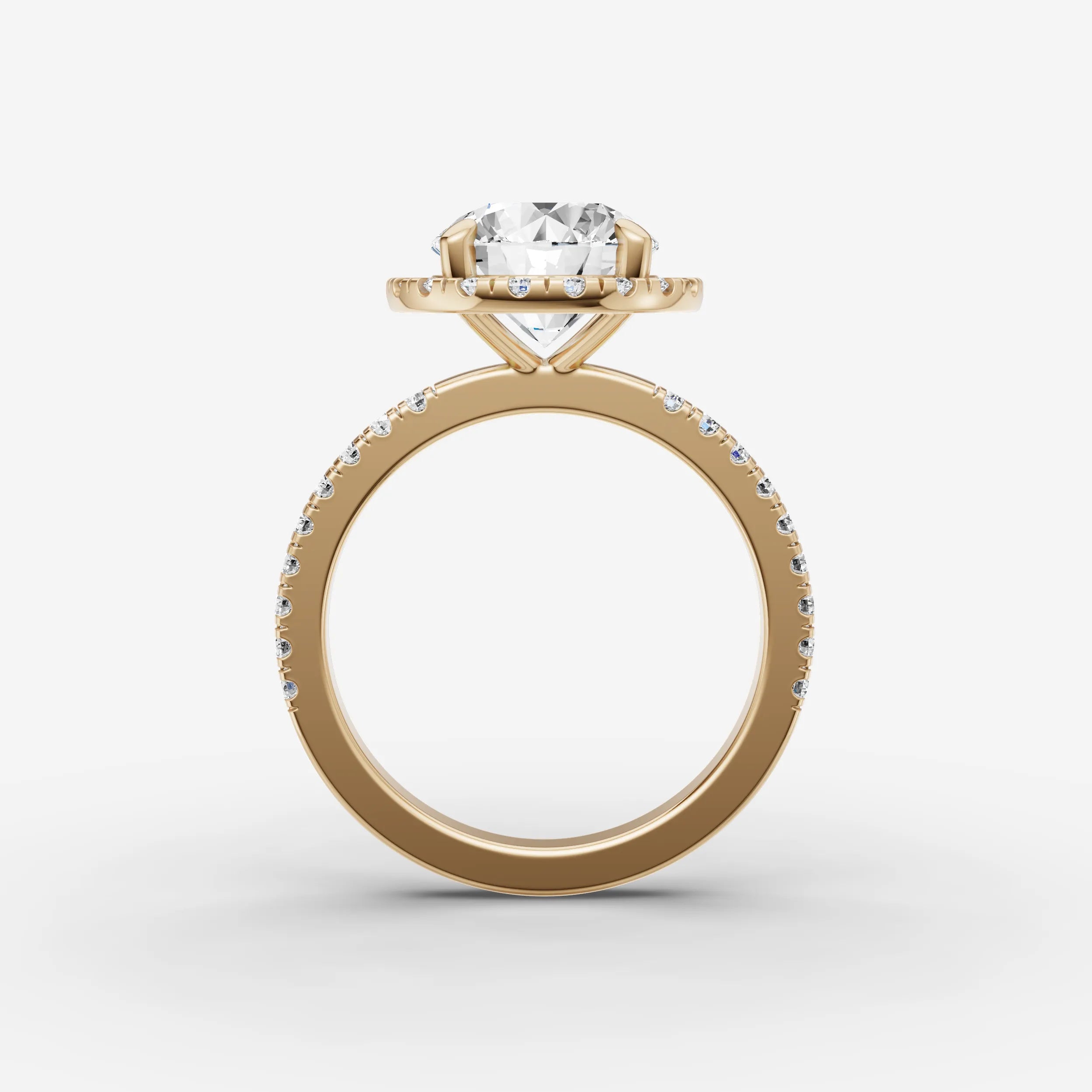 Halo & Pave - Round
