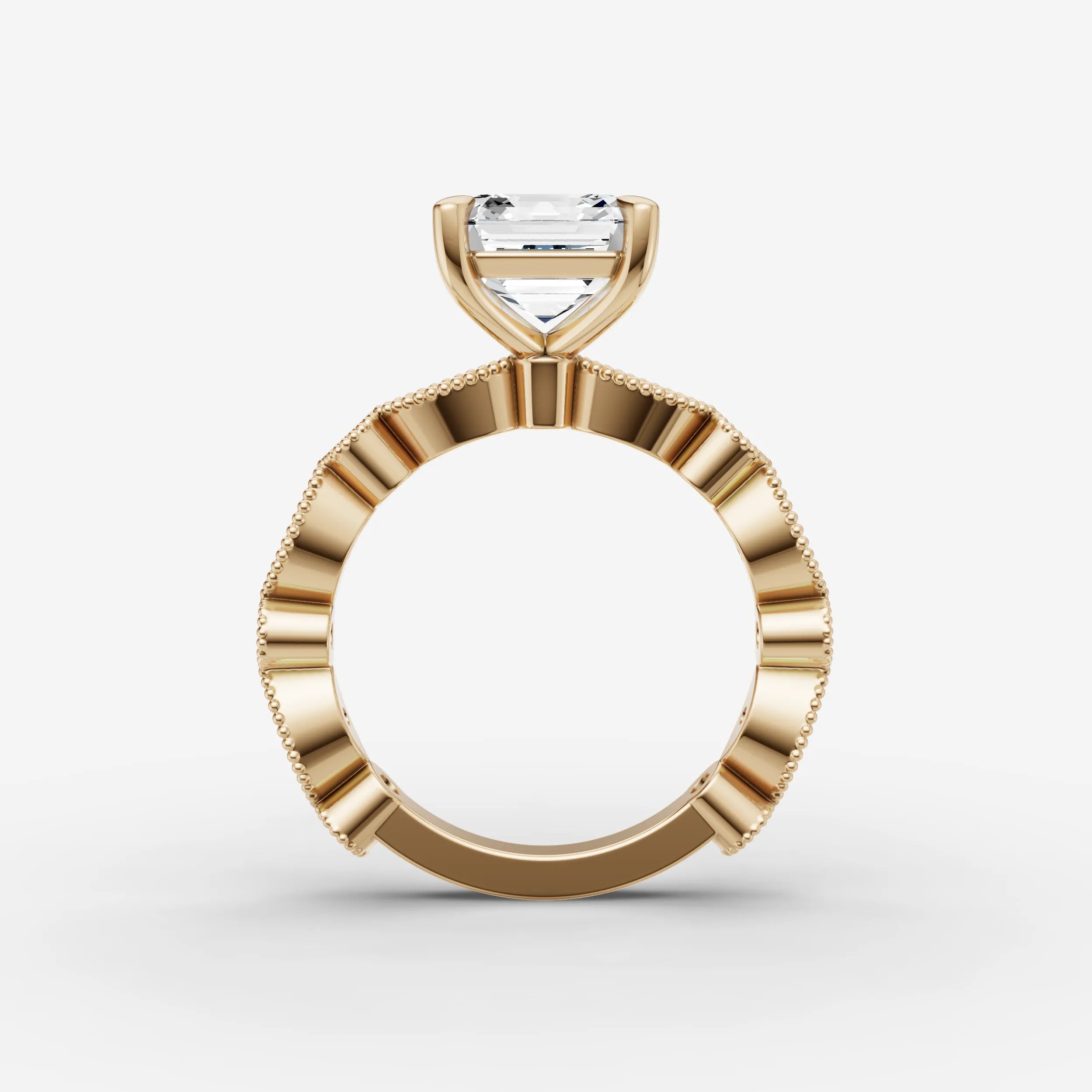 Vintage Pave - Asscher