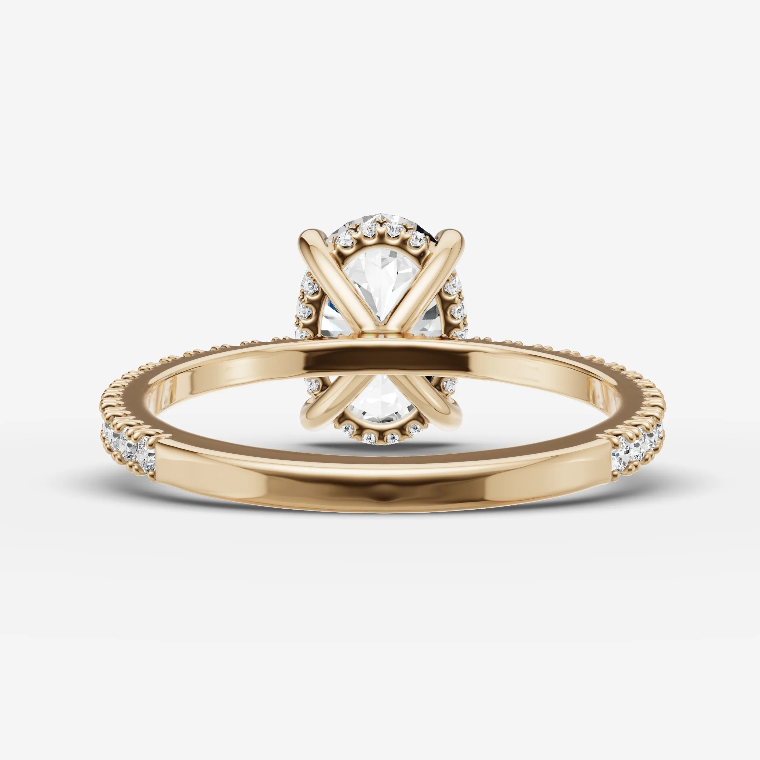 Hidden Halo & Pave - Oval