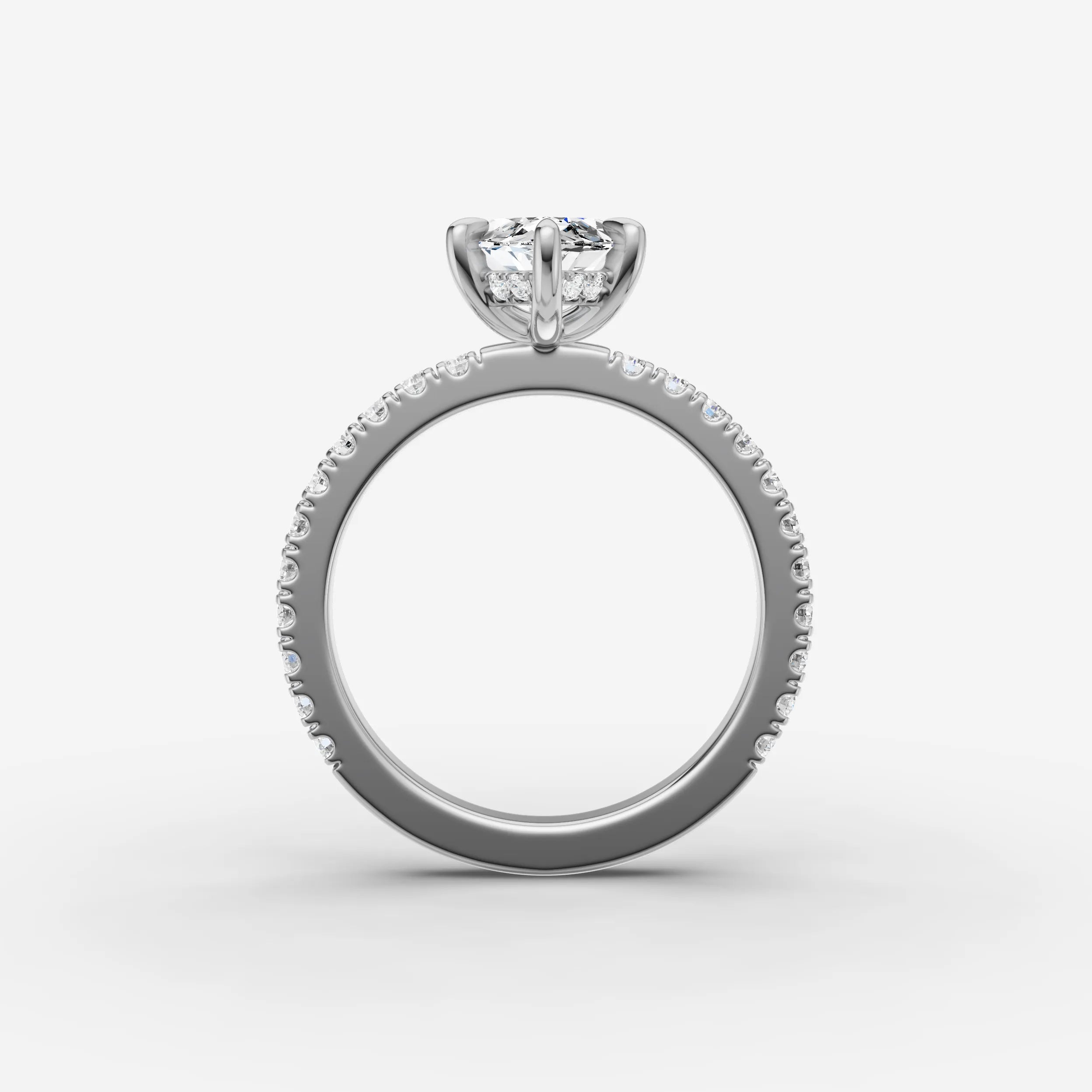 Hidden Halo & Pave - Marquise