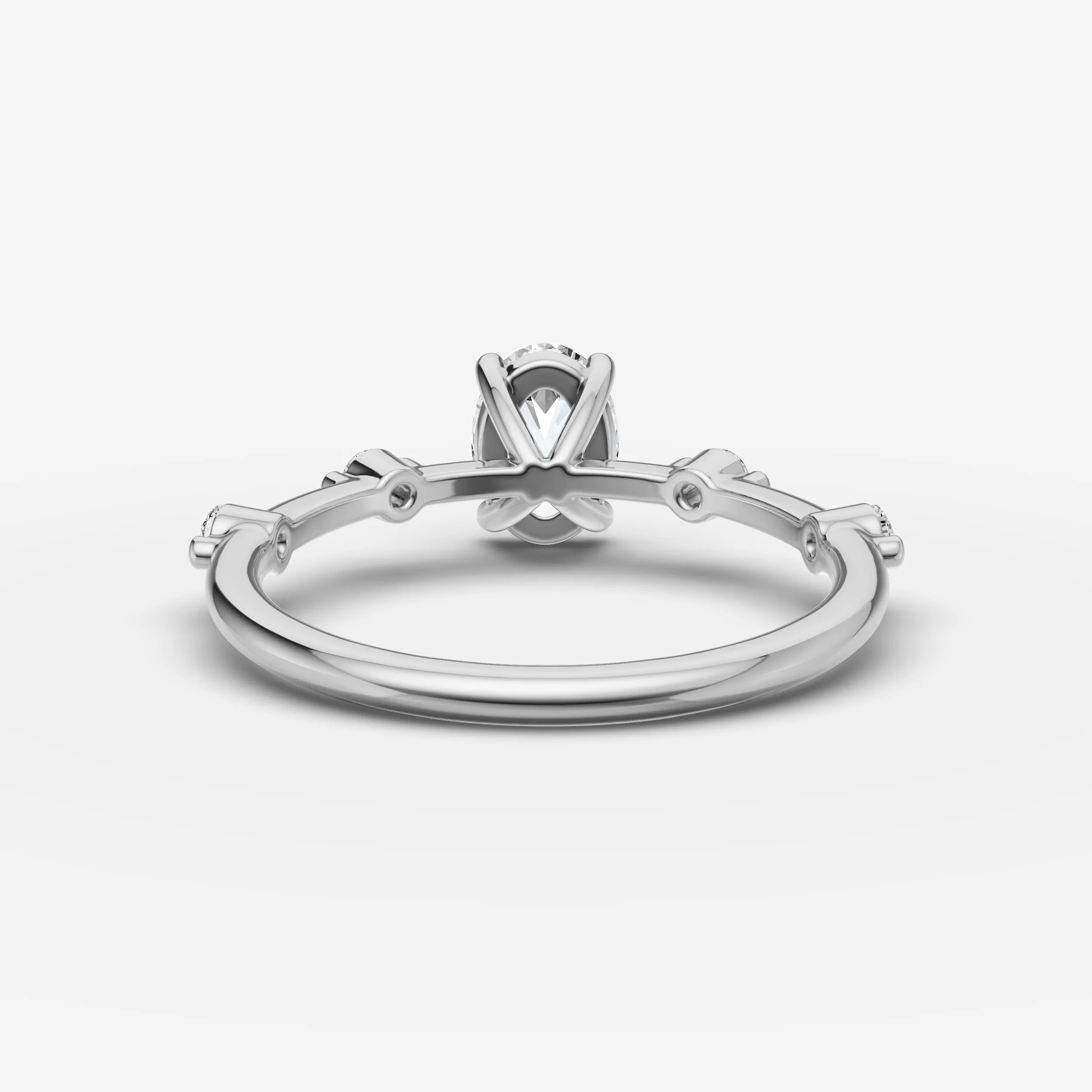 Dainty Pave - Oval