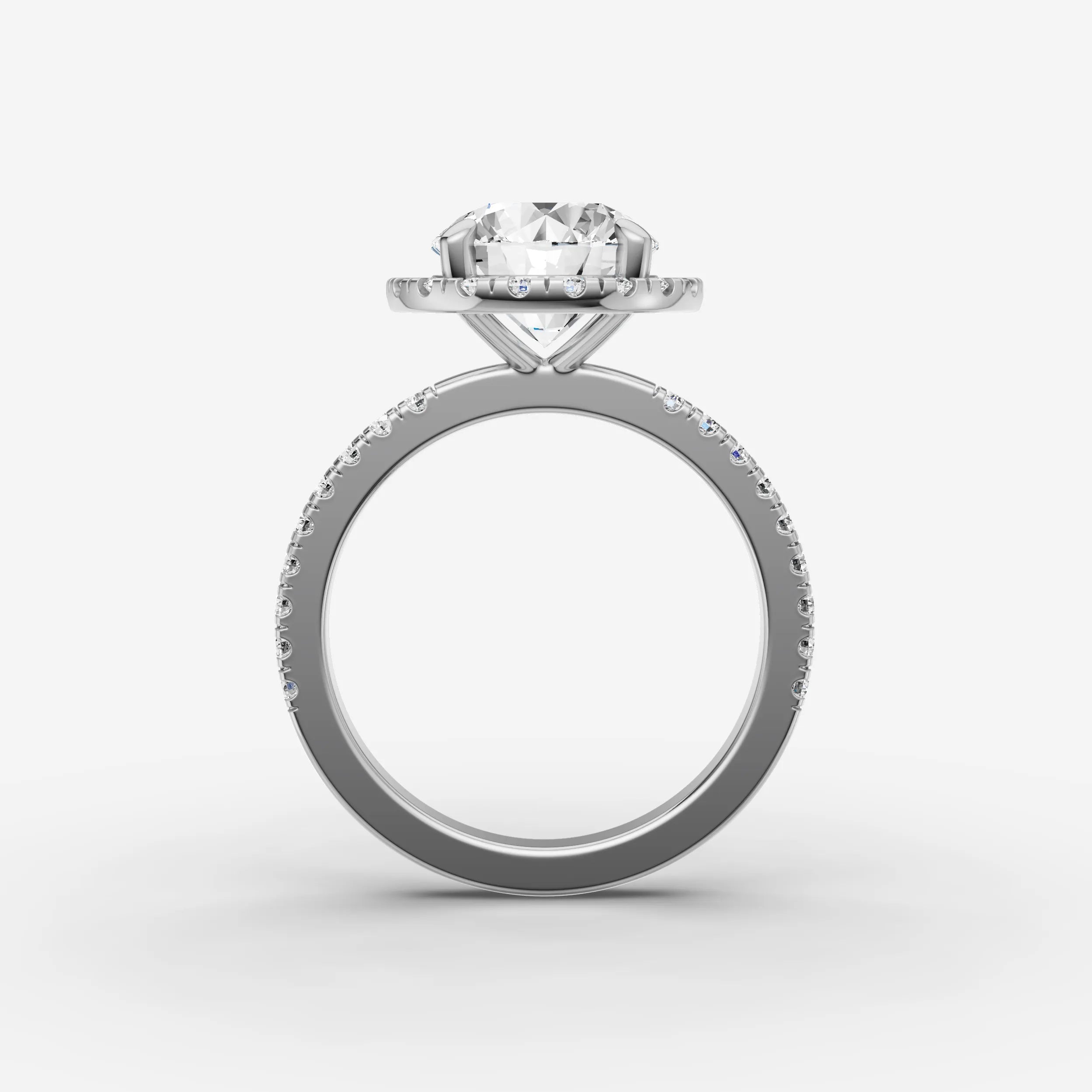 Halo & Pave - Round