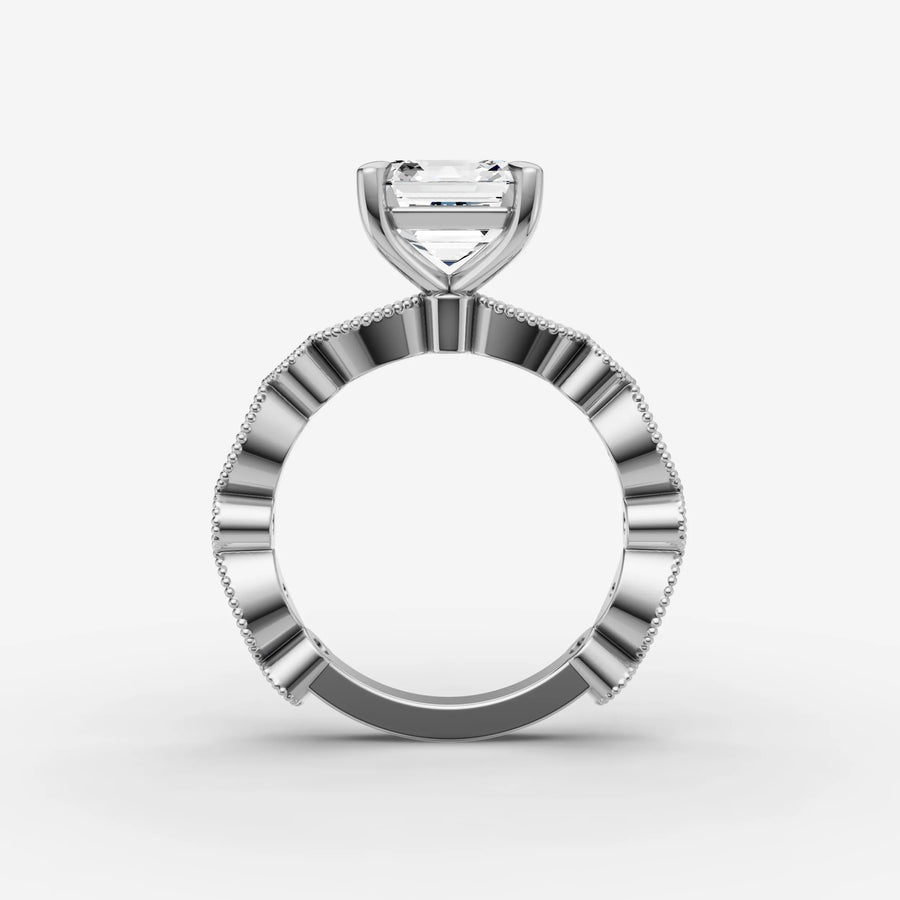 Vintage Pave - Asscher
