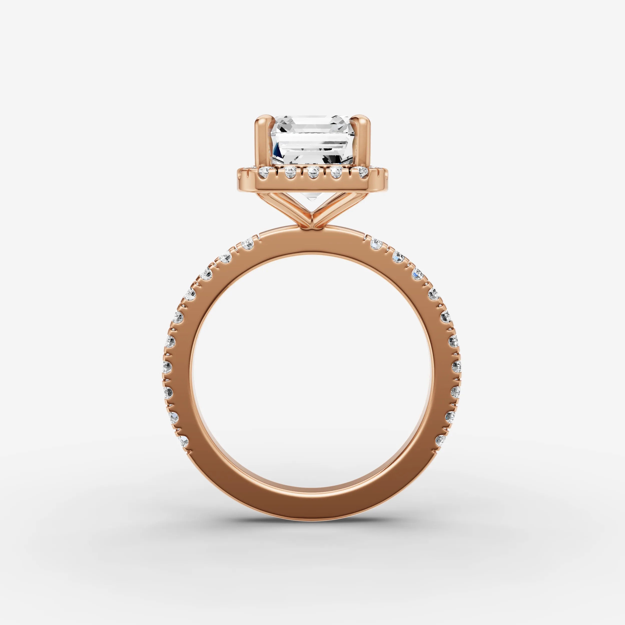Halo & Pave - Emerald