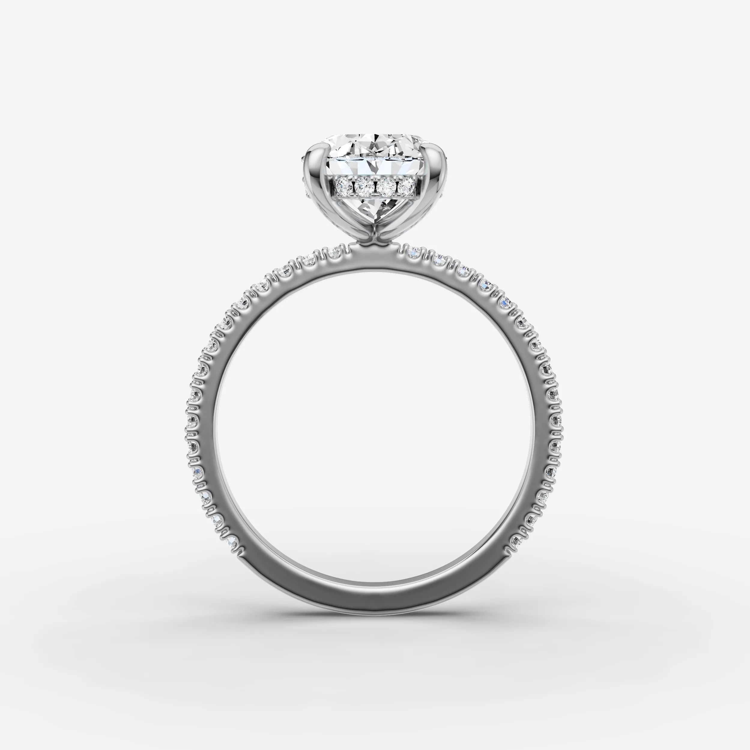 Hidden Halo & Pave - Oval