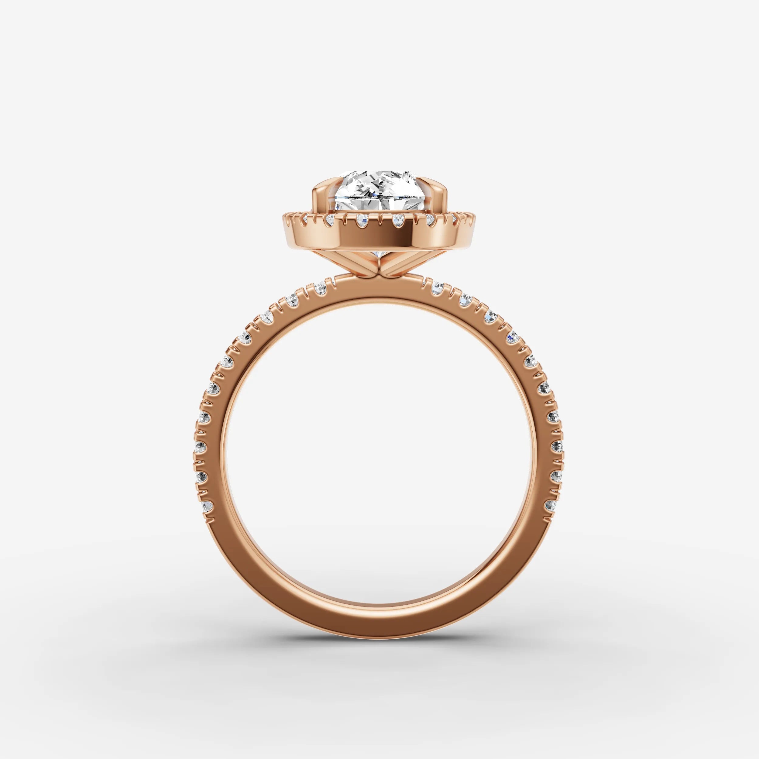 Halo & Pave - Pear