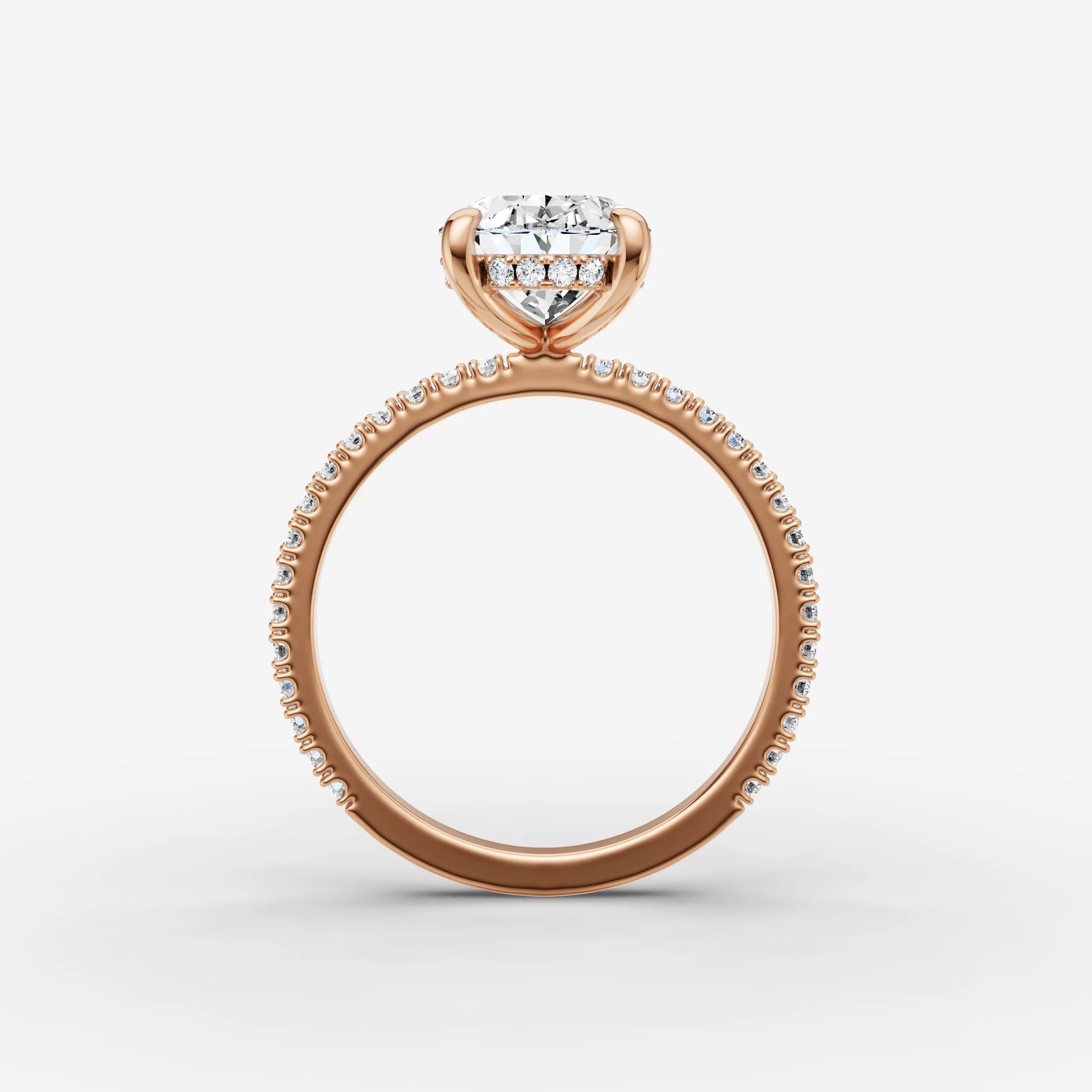 Hidden Halo & Pave - Oval