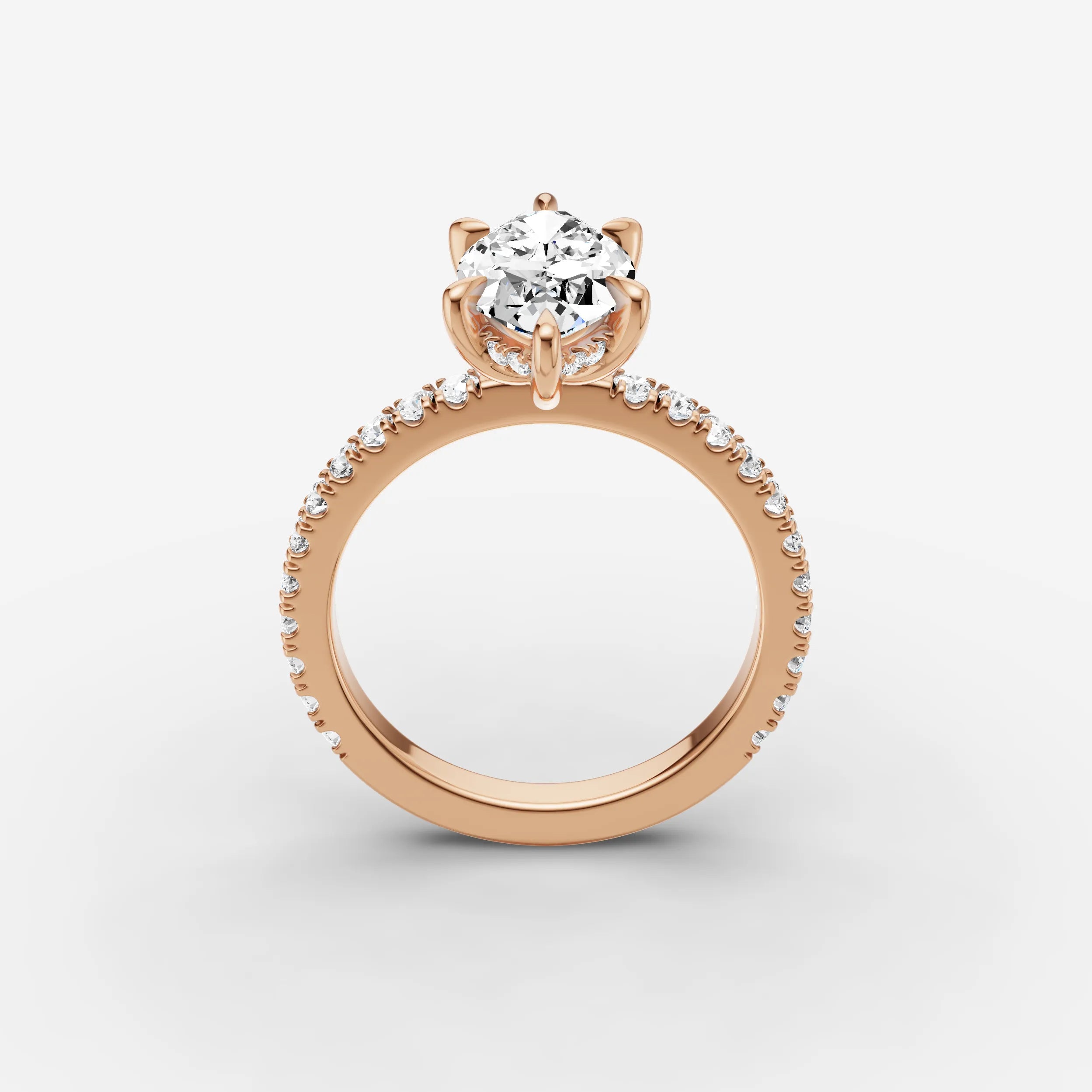 Hidden Halo & Pave - Marquise
