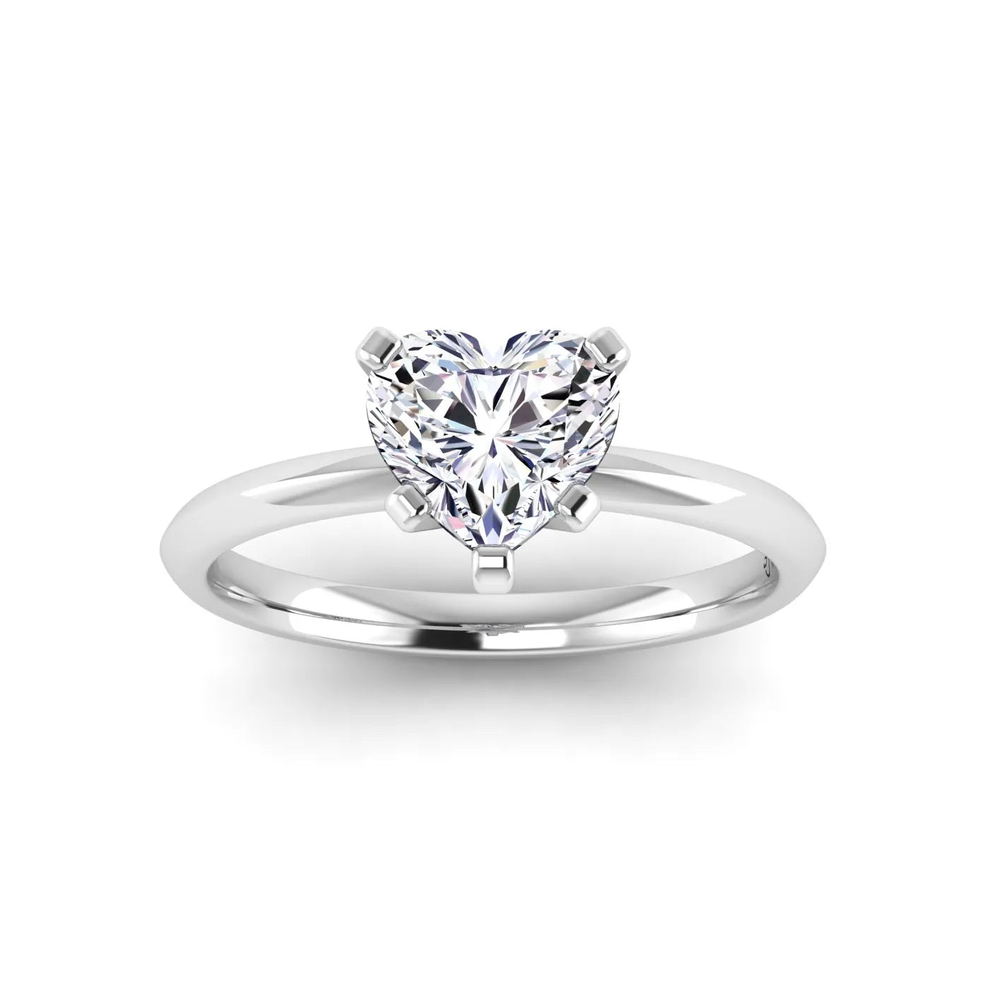 Heart-White Gold|Heart|14K White Gold|18K White Gold|Platinum